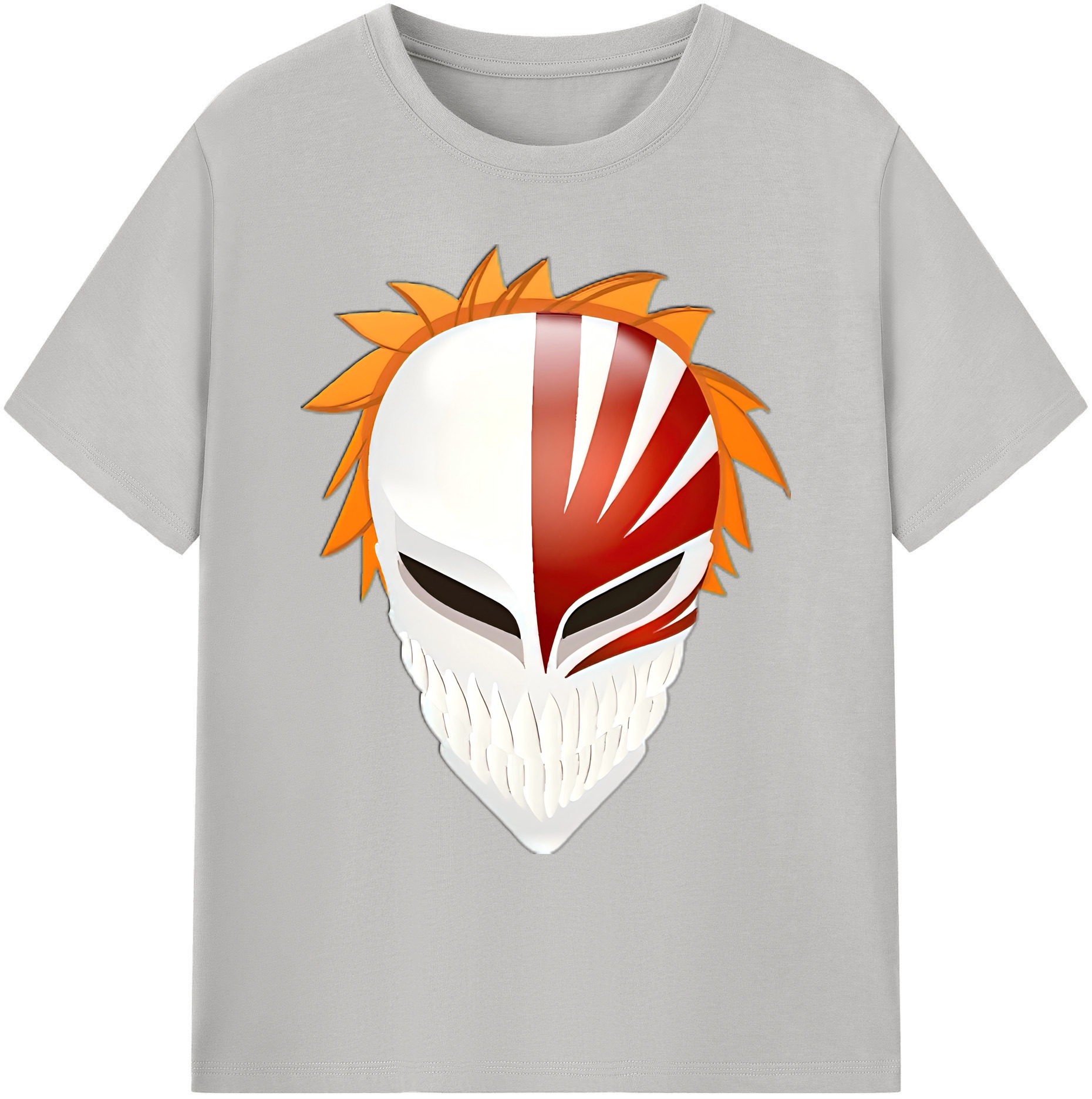 （画像用） ブリーチ 黒崎一護（くろさき いちご）BLEACH Kurosaki Ichigo 綿100％ メンズ半袖Tシャツ｜肌触りやわらか＆通気性