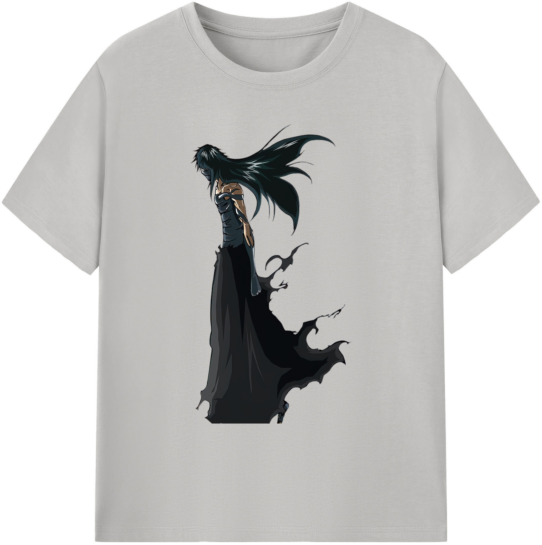 （画像用） ブリーチ 黒崎一護（くろさき いちご）BLEACH Kurosaki Ichigo 綿100％ メンズ半袖Tシャツ｜肌触りやわらか＆通気性