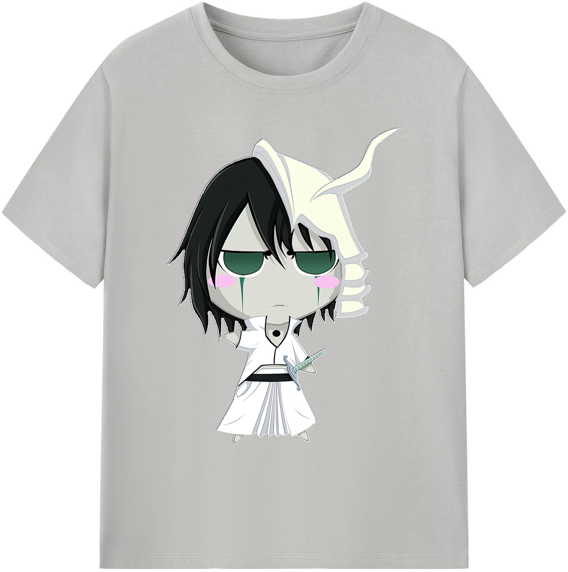 （画像用） ブリーチ ウルキオラ·シファー BLEACH Ulquiorra cifer 綿100％ メンズ半袖Tシャツ｜肌触りやわらか＆通気性