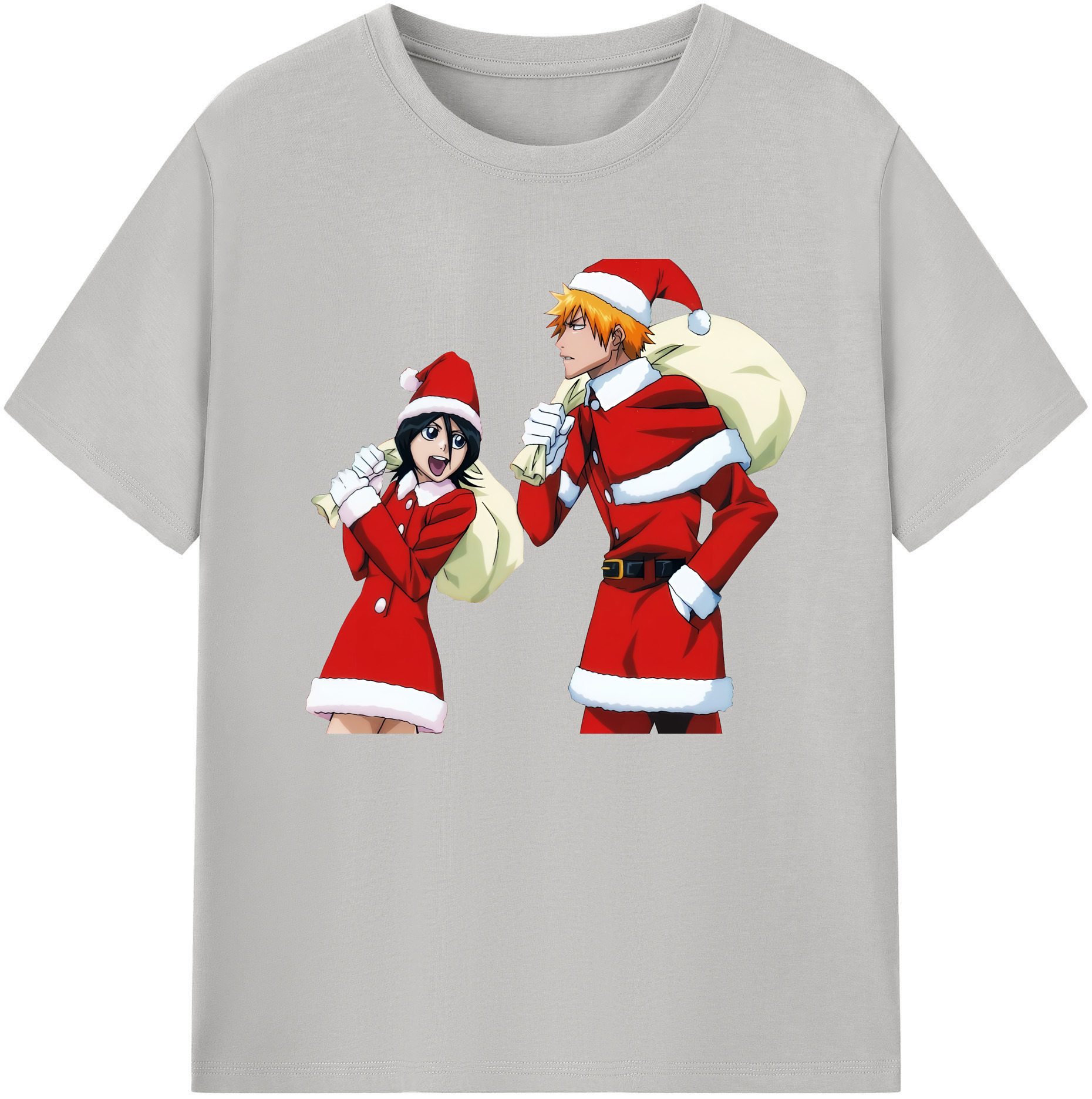 （画像用） ブリーチ 朽木ルキア BLEACH Kuchiki Rukia 綿100％ メンズ半袖Tシャツ｜肌触りやわらか＆通気性