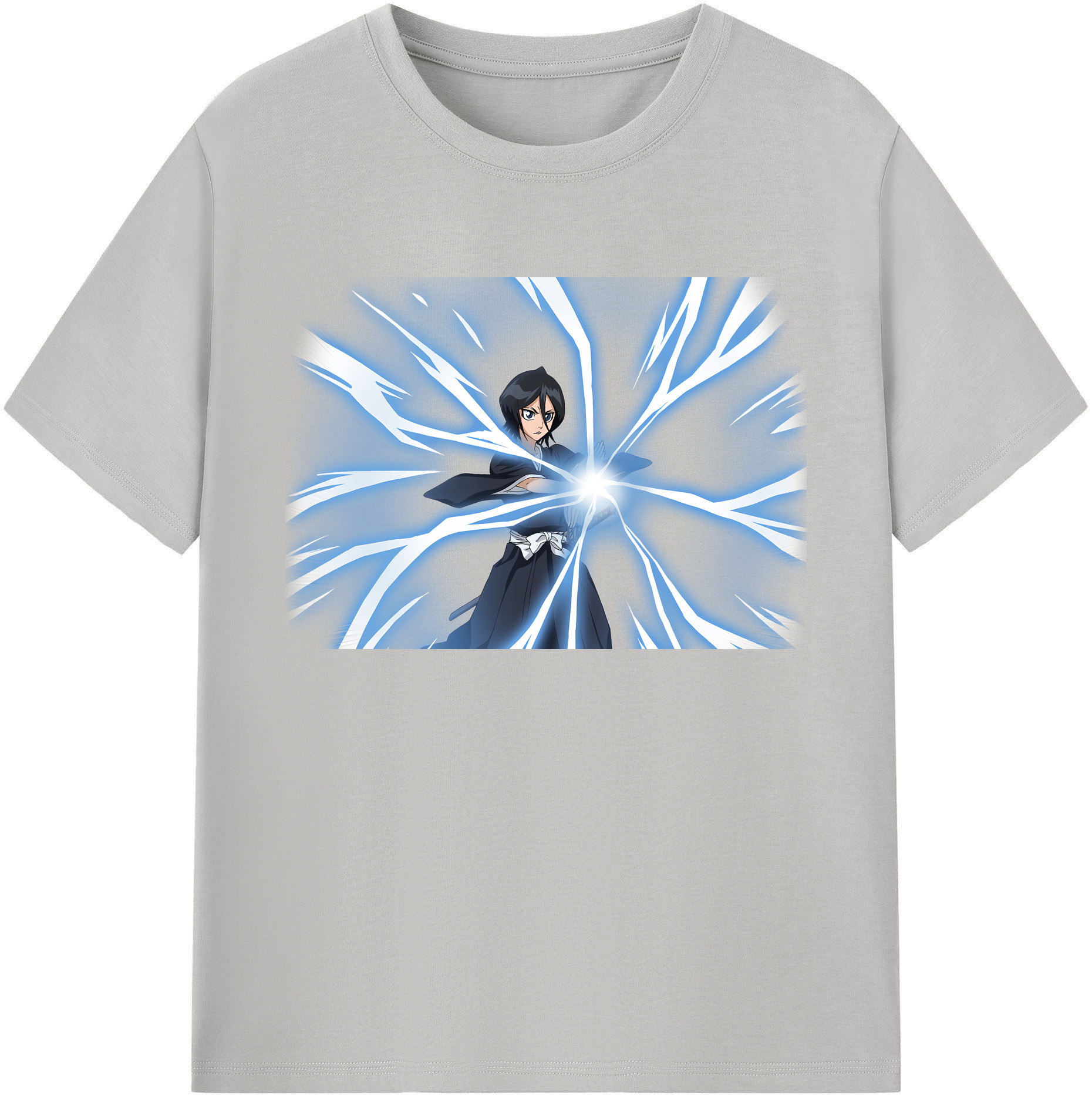 （画像用） ブリーチ 朽木ルキア BLEACH Kuchiki Rukia 綿100％ メンズ半袖Tシャツ｜肌触りやわらか＆通気性