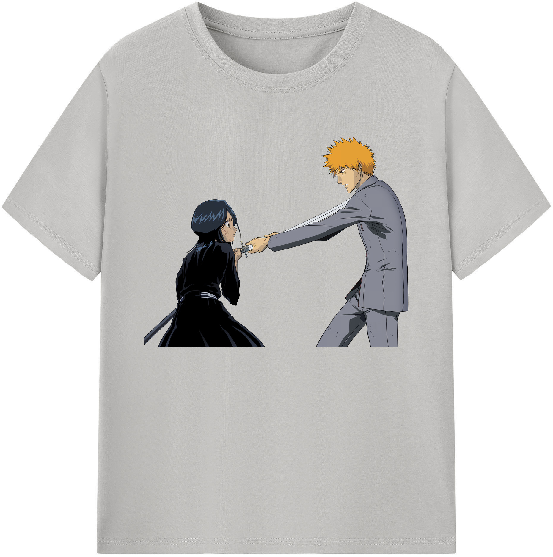 （画像用） ブリーチ 朽木ルキア BLEACH Kuchiki Rukia 綿100％ メンズ半袖Tシャツ｜肌触りやわらか＆通気性
