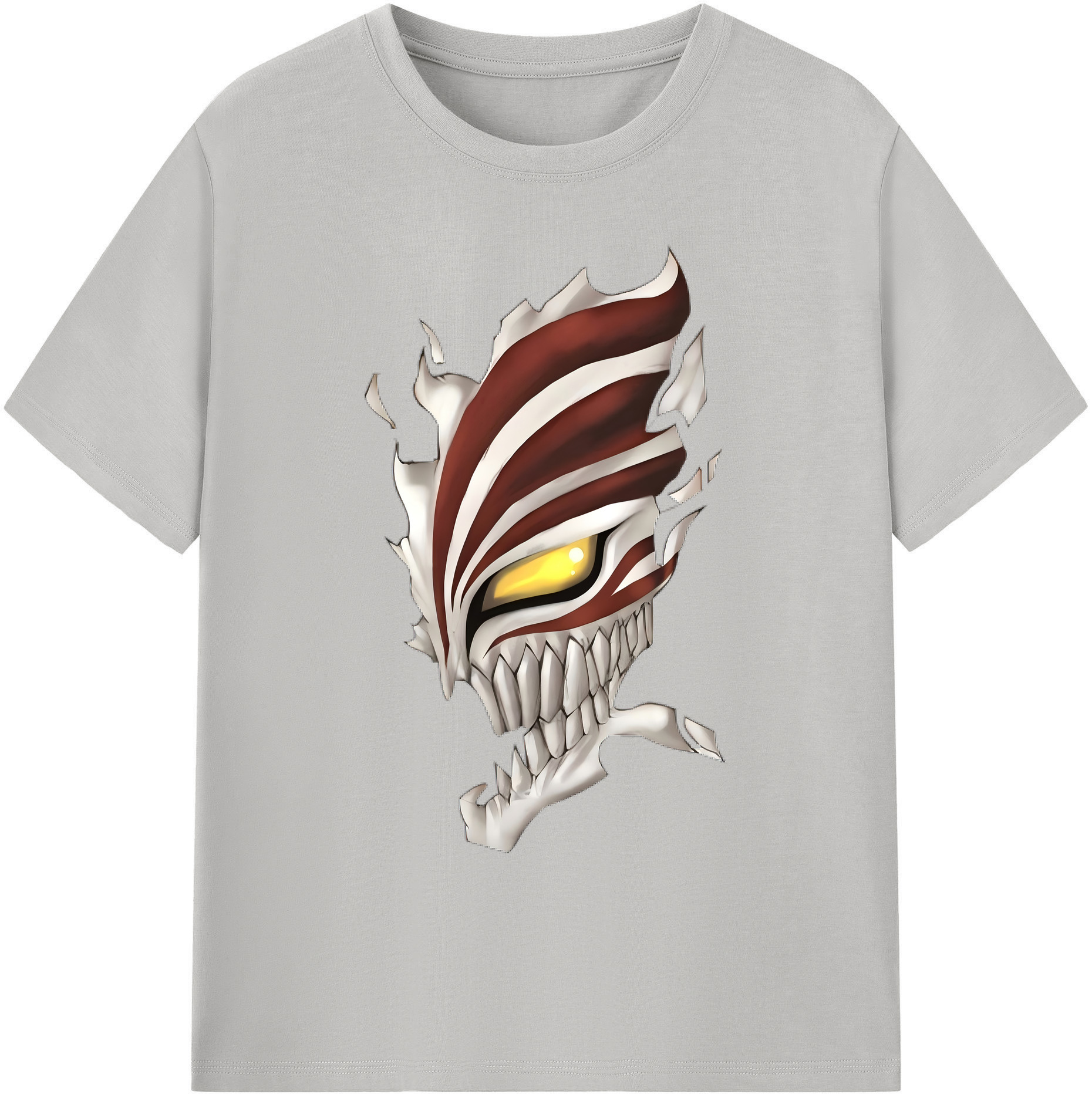 （画像用） ブリーチ 黒崎一護（くろさき いちご）BLEACH Kurosaki Ichigo 綿100％ メンズ半袖Tシャツ｜肌触りやわらか＆通気性