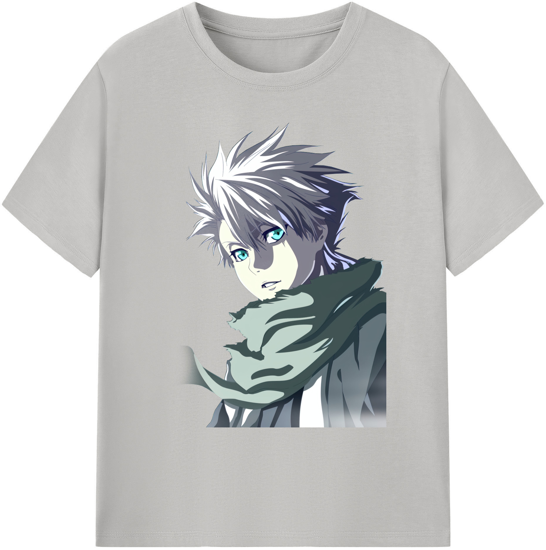 （画像用） ブリーチ 日番谷冬獅郎（ひつがや とうしろう） BLEACH Hitsugaya Toushirou 綿100％ メンズ半袖Tシャツ｜肌触りやわらか＆通気性