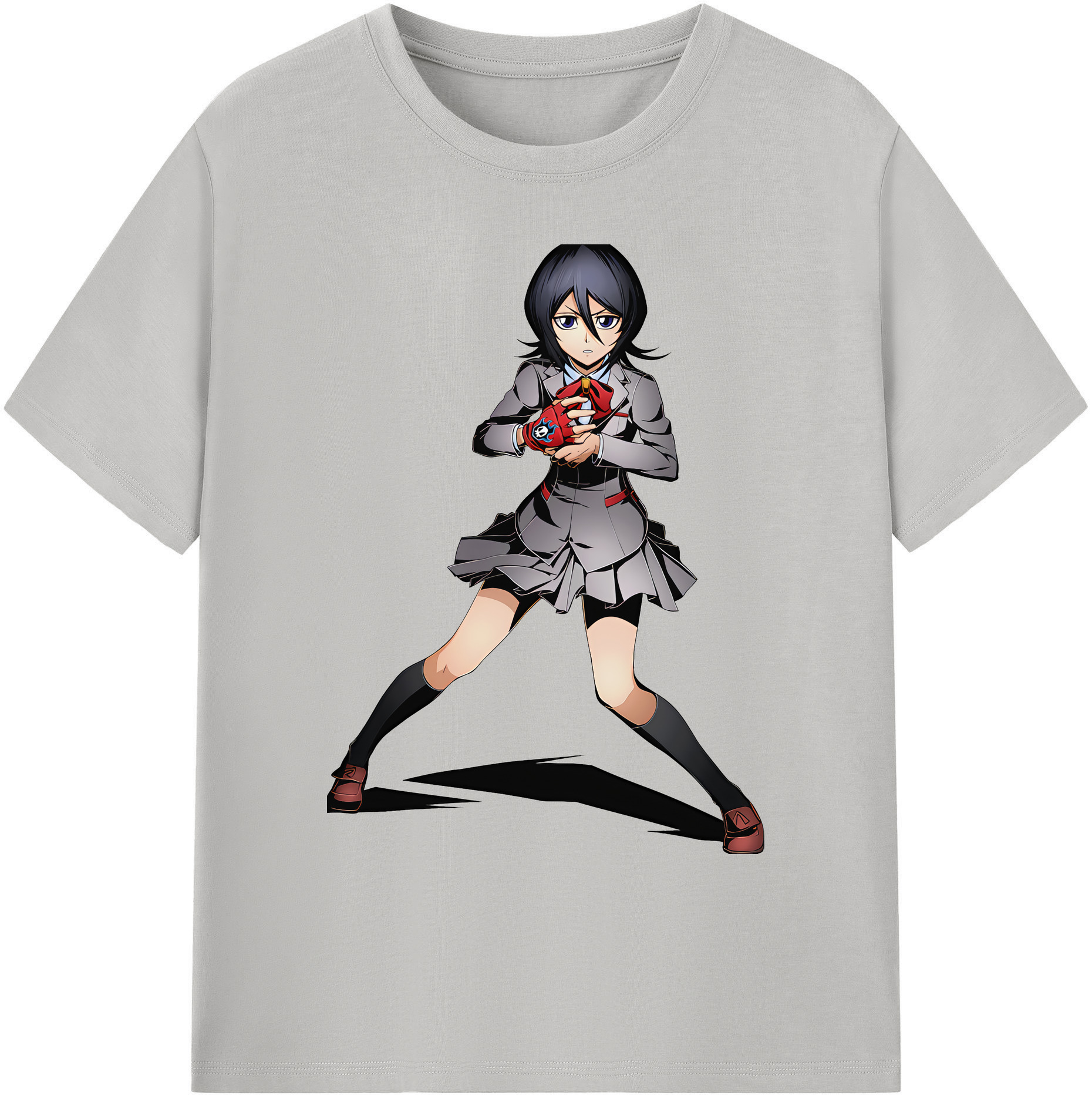 （画像用） ブリーチ 朽木ルキア BLEACH Kuchiki Rukia 綿100％ メンズ半袖Tシャツ｜肌触りやわらか＆通気性