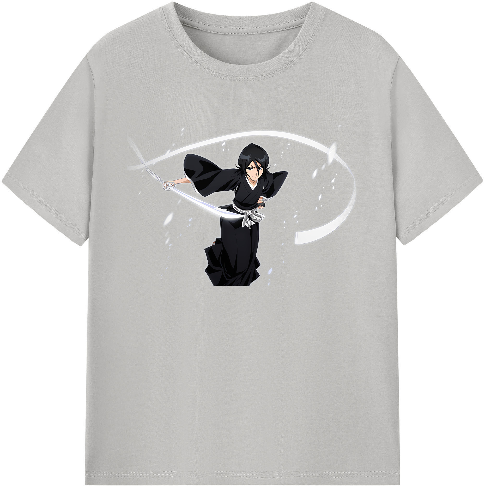 （画像用） ブリーチ 朽木ルキア BLEACH Kuchiki Rukia 綿100％ メンズ半袖Tシャツ｜肌触りやわらか＆通気性