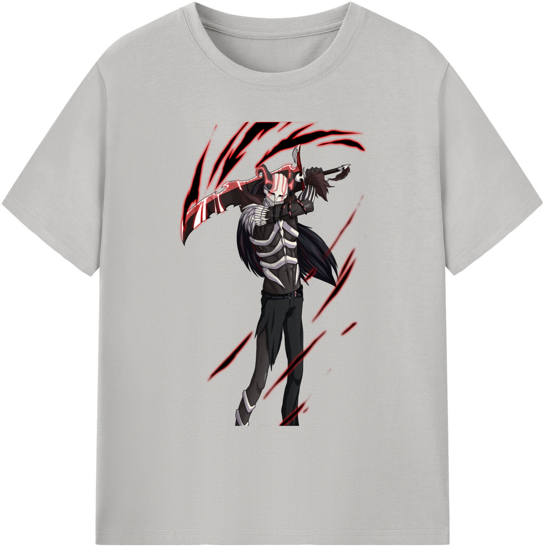 （画像用） ブリーチ 黒崎一護（くろさき いちご）BLEACH Kurosaki Ichigo 綿100％ メンズ半袖Tシャツ｜肌触りやわらか＆通気性