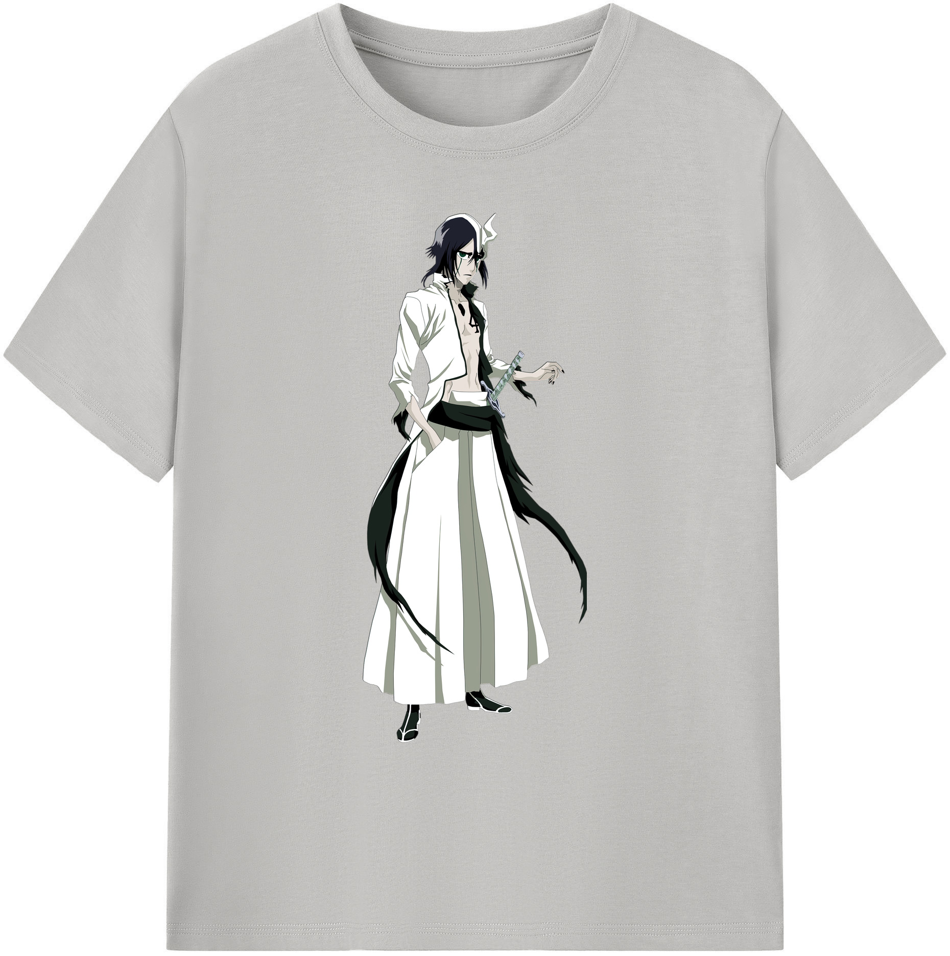 （画像用） ブリーチ ウルキオラ·シファー BLEACH Ulquiorra cifer 綿100％ メンズ半袖Tシャツ｜肌触りやわらか＆通気性