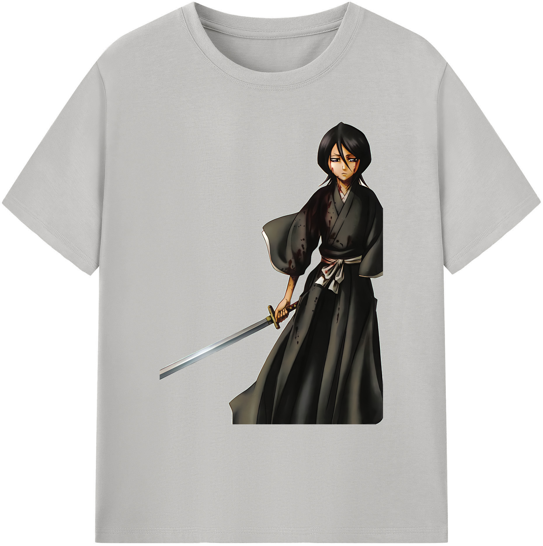 （画像用） ブリーチ 朽木ルキア BLEACH Kuchiki Rukia 綿100％ メンズ半袖Tシャツ｜肌触りやわらか＆通気性