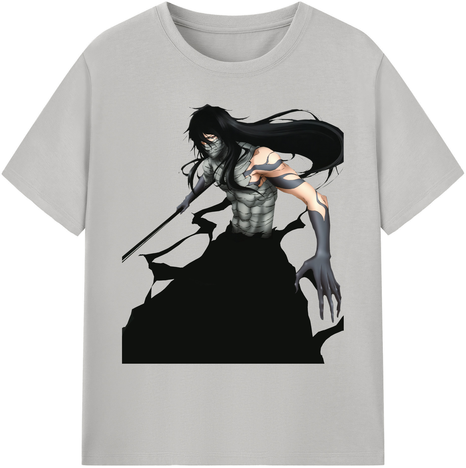 （画像用） ブリーチ 黒崎一護（くろさき いちご）BLEACH Kurosaki Ichigo 綿100％ メンズ半袖Tシャツ｜肌触りやわらか＆通気性