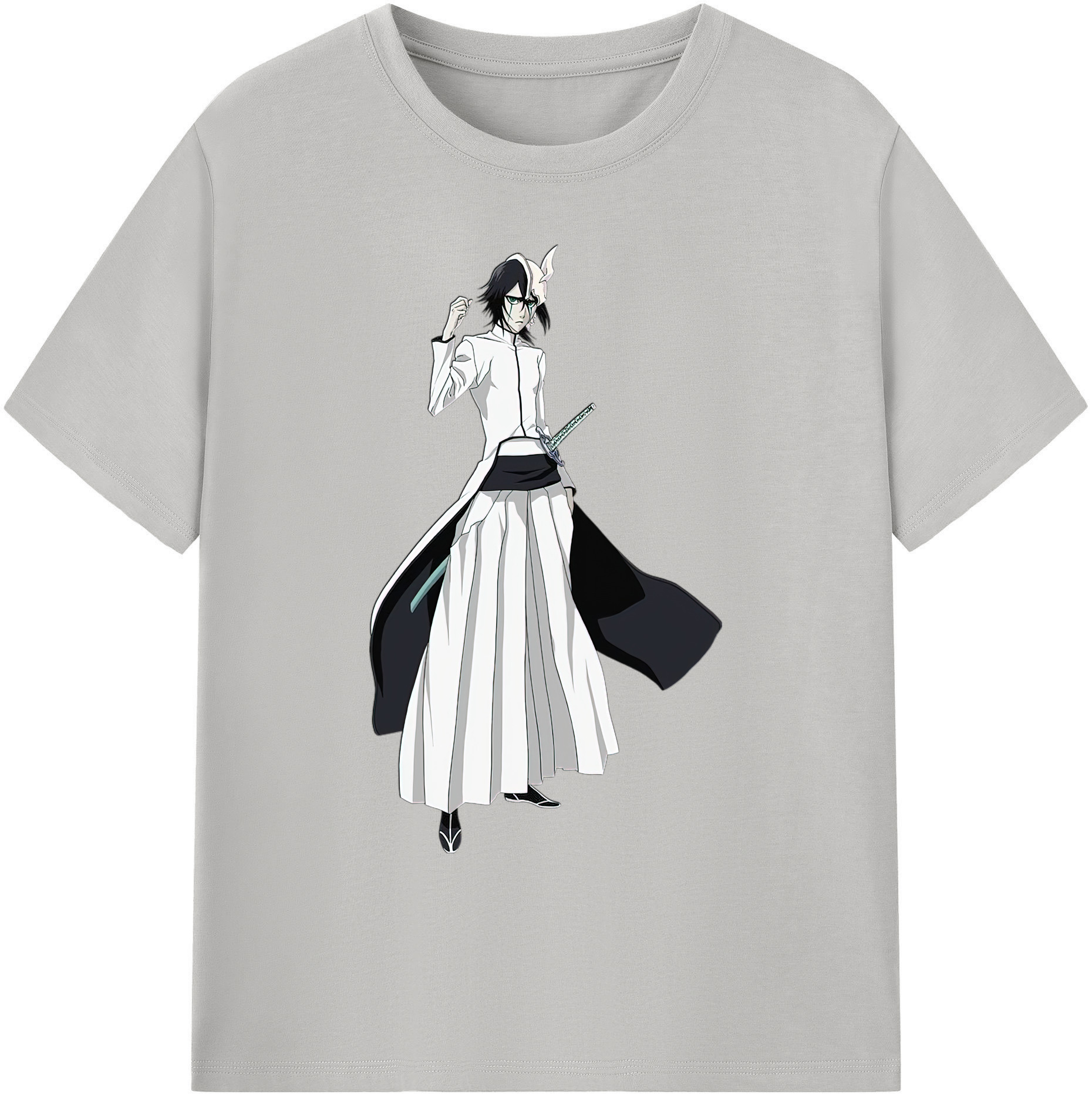 （画像用） ブリーチ ウルキオラ·シファー BLEACH Ulquiorra cifer 綿100％ メンズ半袖Tシャツ｜肌触りやわらか＆通気性