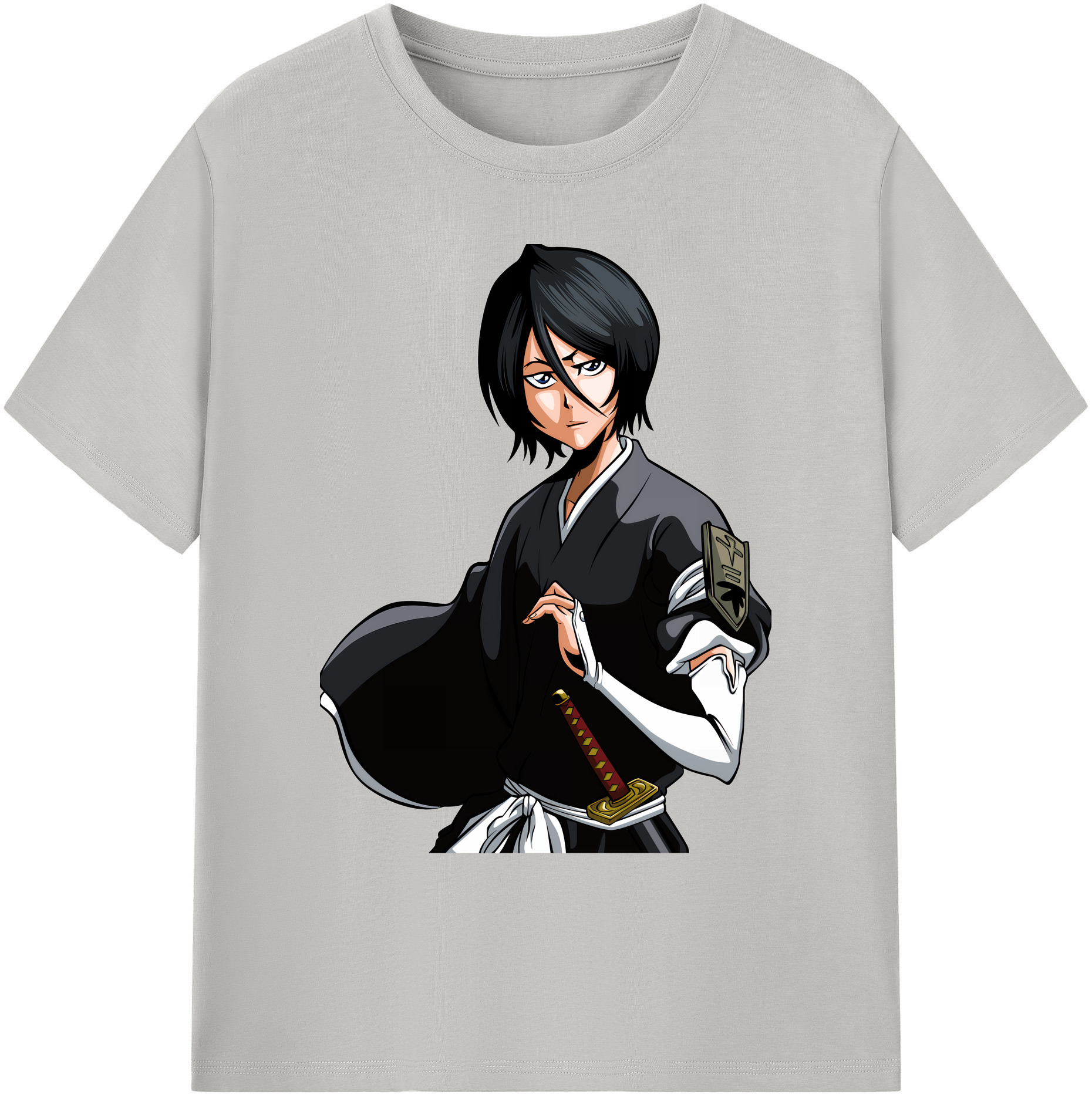 （画像用） ブリーチ 朽木ルキア BLEACH Kuchiki Rukia 綿100％ メンズ半袖Tシャツ｜肌触りやわらか＆通気性