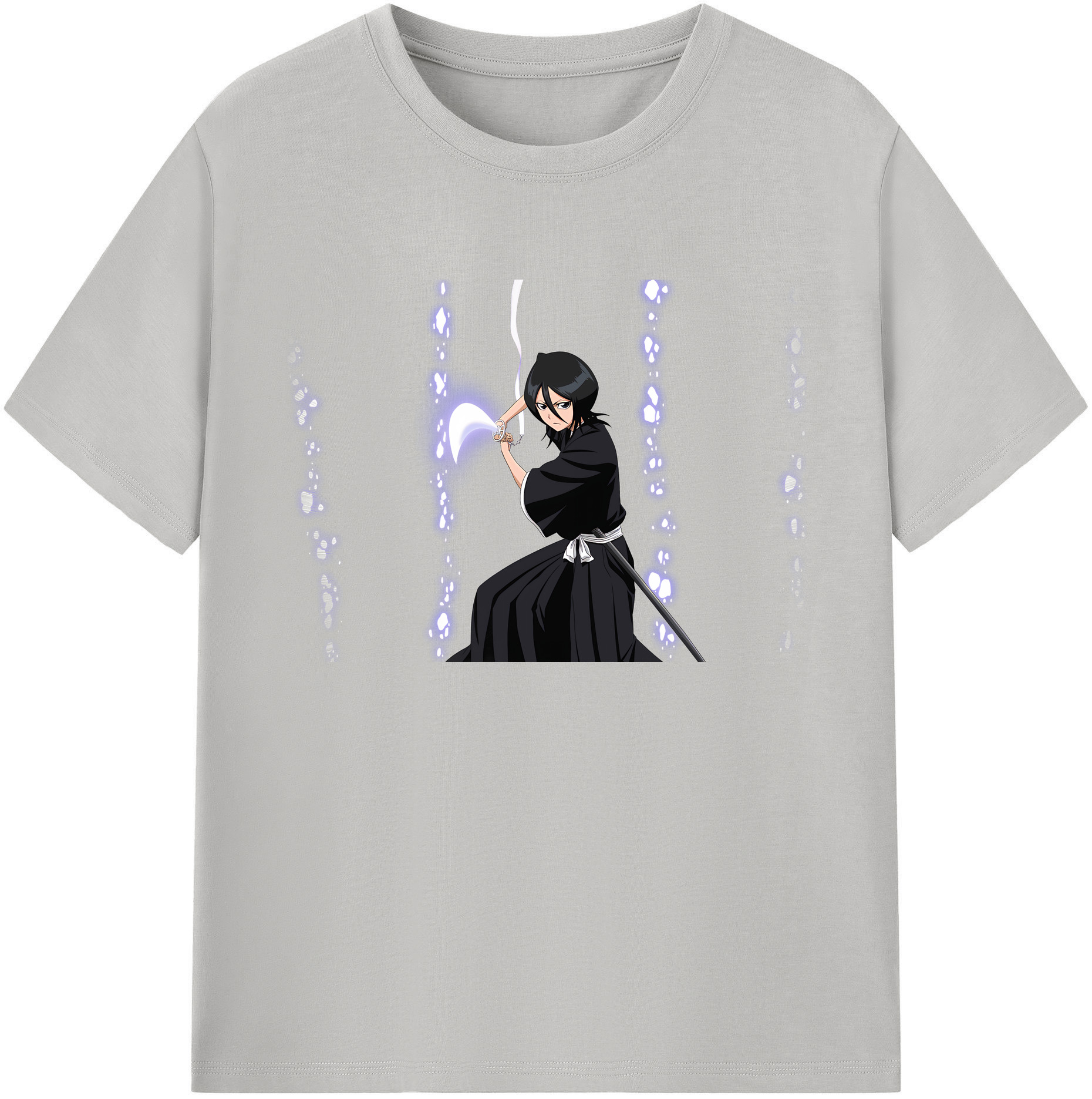 （画像用） ブリーチ 朽木ルキア BLEACH Kuchiki Rukia 綿100％ メンズ半袖Tシャツ｜肌触りやわらか＆通気性
