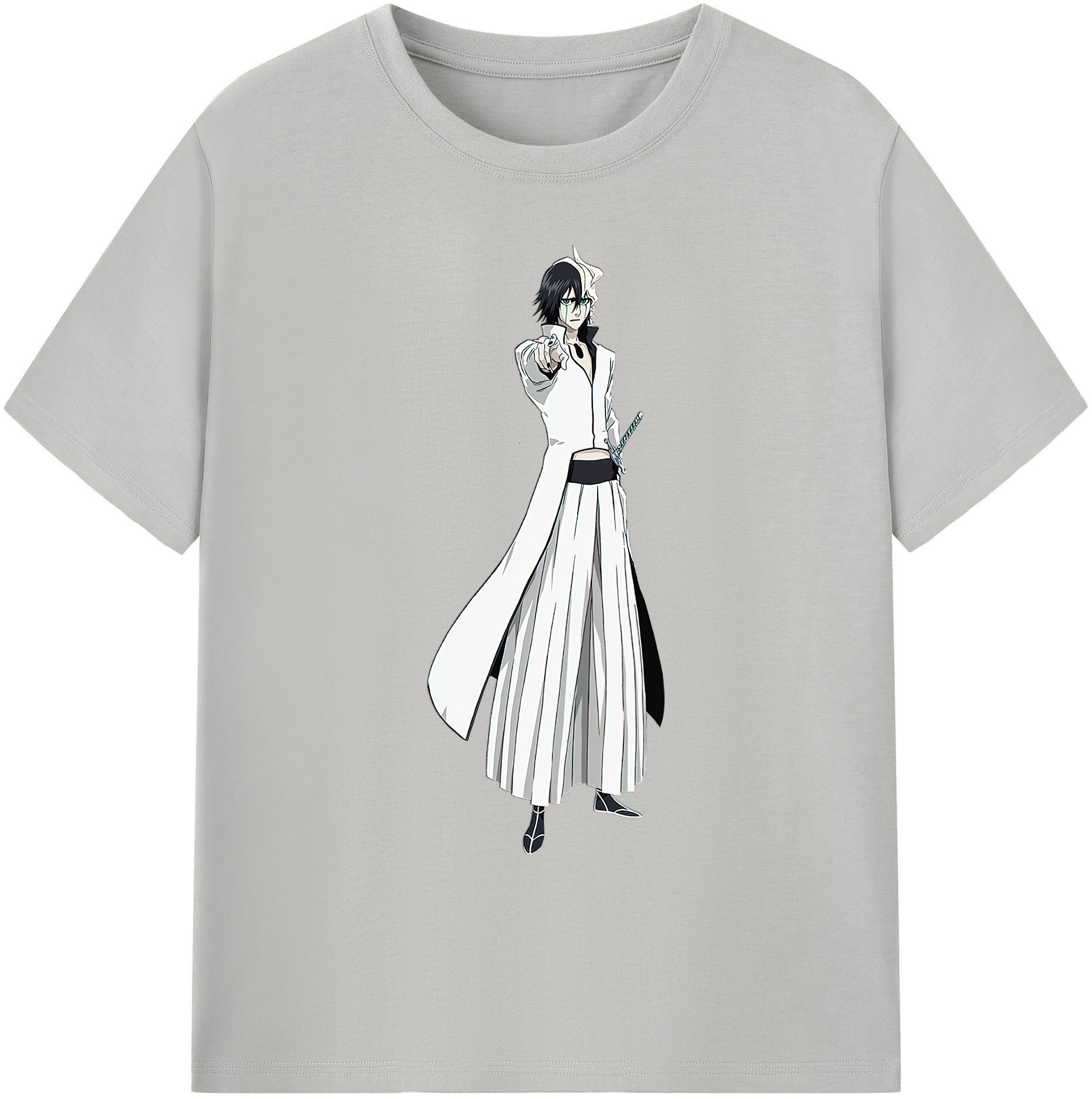 （画像用） ブリーチ ウルキオラ·シファー BLEACH Ulquiorra cifer 綿100％ メンズ半袖Tシャツ｜肌触りやわらか＆通気性