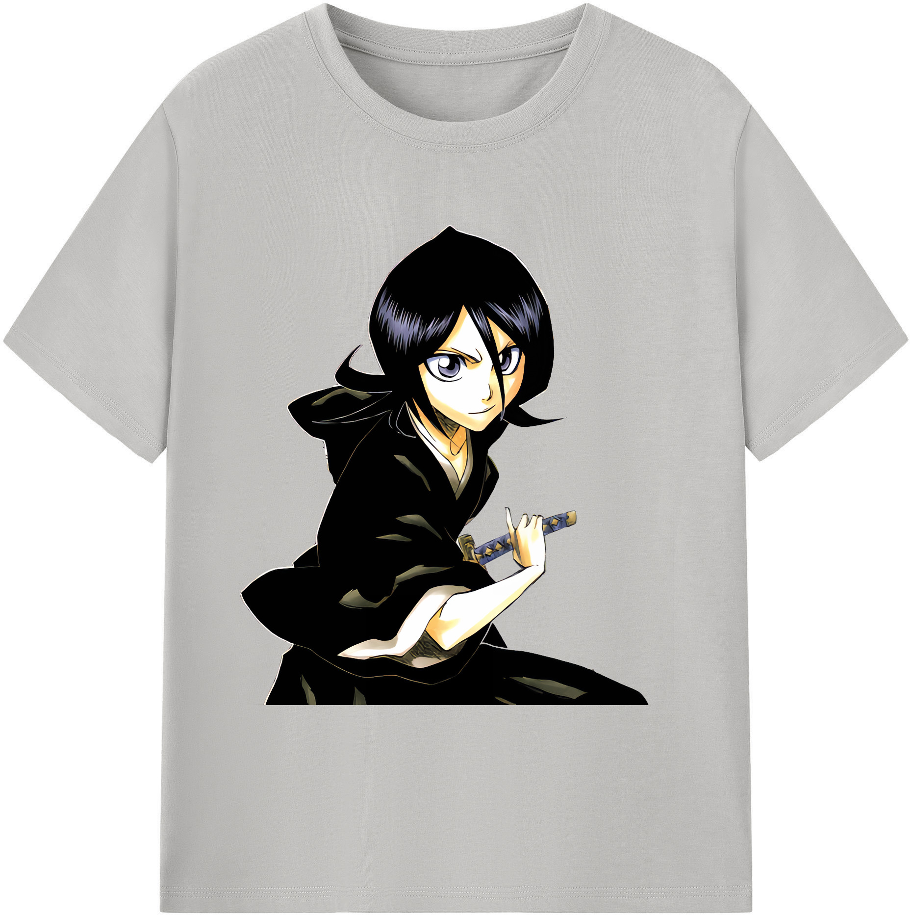 （画像用） ブリーチ 朽木ルキア BLEACH Kuchiki Rukia 綿100％ メンズ半袖Tシャツ｜肌触りやわらか＆通気性