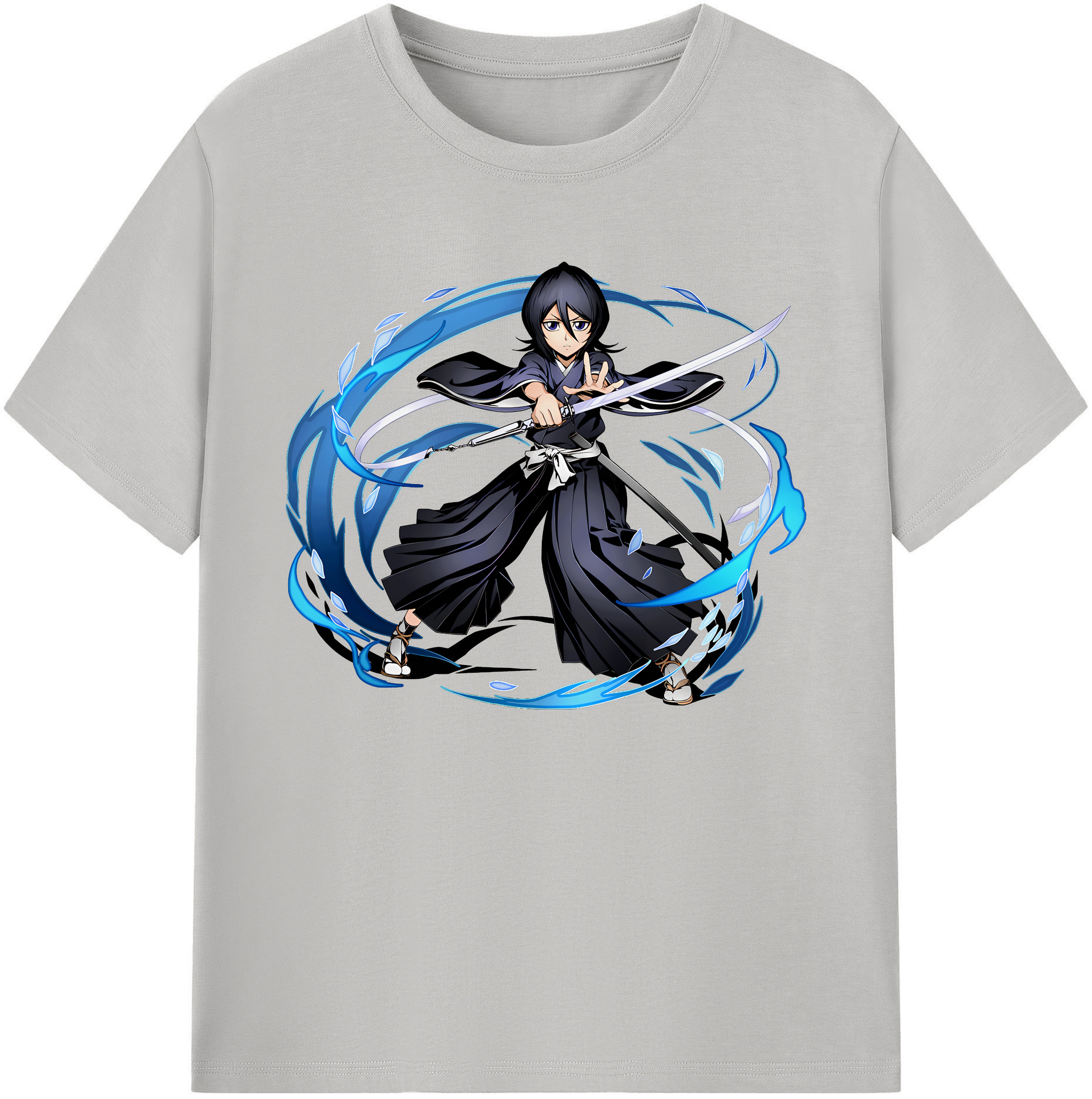 （画像用） ブリーチ 朽木ルキア BLEACH Kuchiki Rukia 綿100％ メンズ半袖Tシャツ｜肌触りやわらか＆通気性