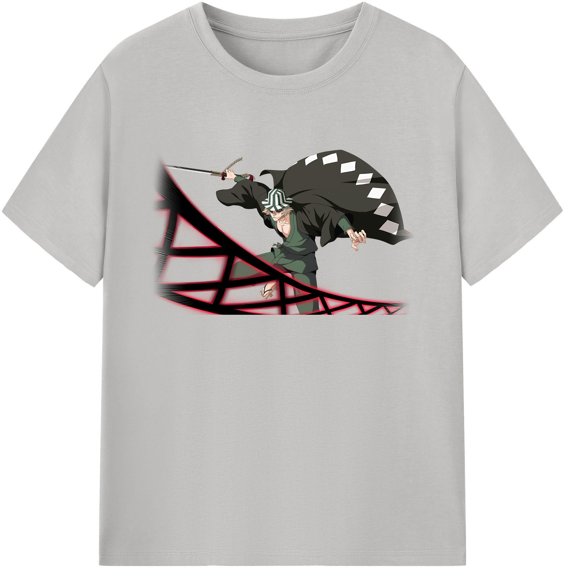 （画像用） "ブリーチ 浦原 喜助（うらはら きすけ） BLEACH Urahara Kisuke " 綿100％ メンズ半袖Tシャツ｜肌触りやわらか＆通気性