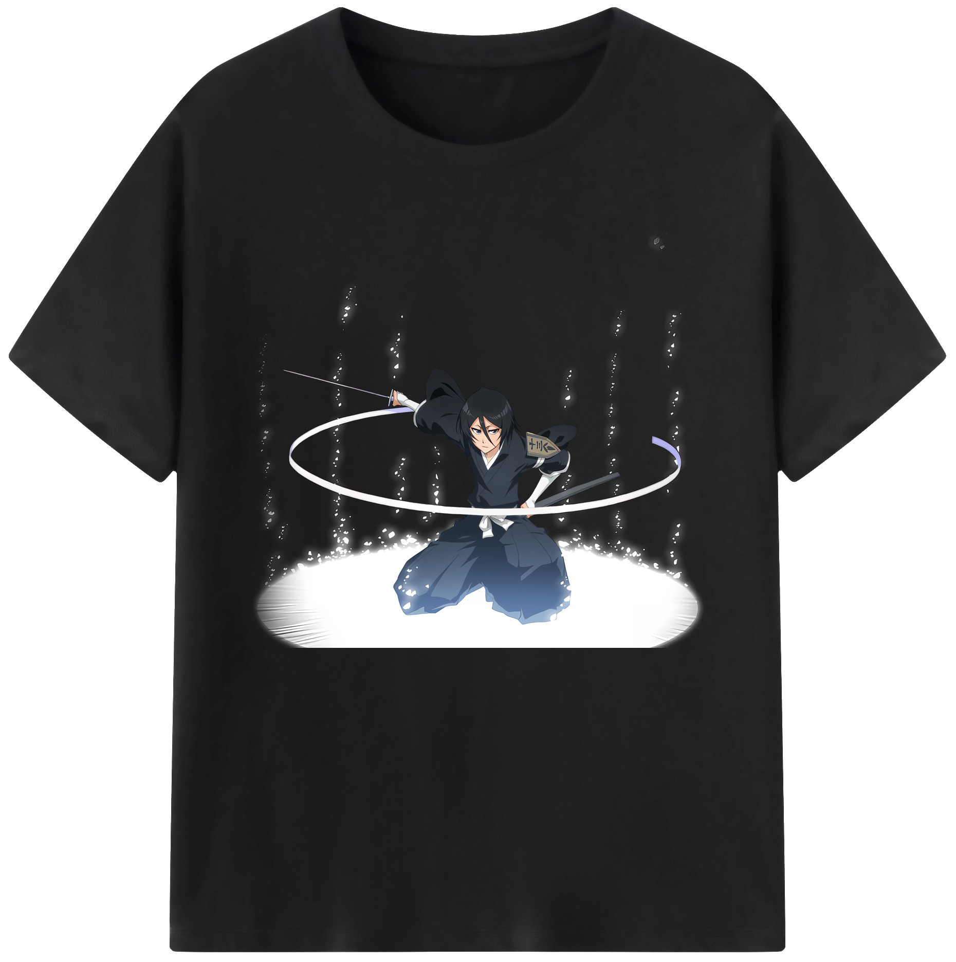 （画像用） ブリーチ 朽木ルキア BLEACH Kuchiki Rukia 綿100％ メンズ半袖Tシャツ｜肌触りやわらか＆通気性