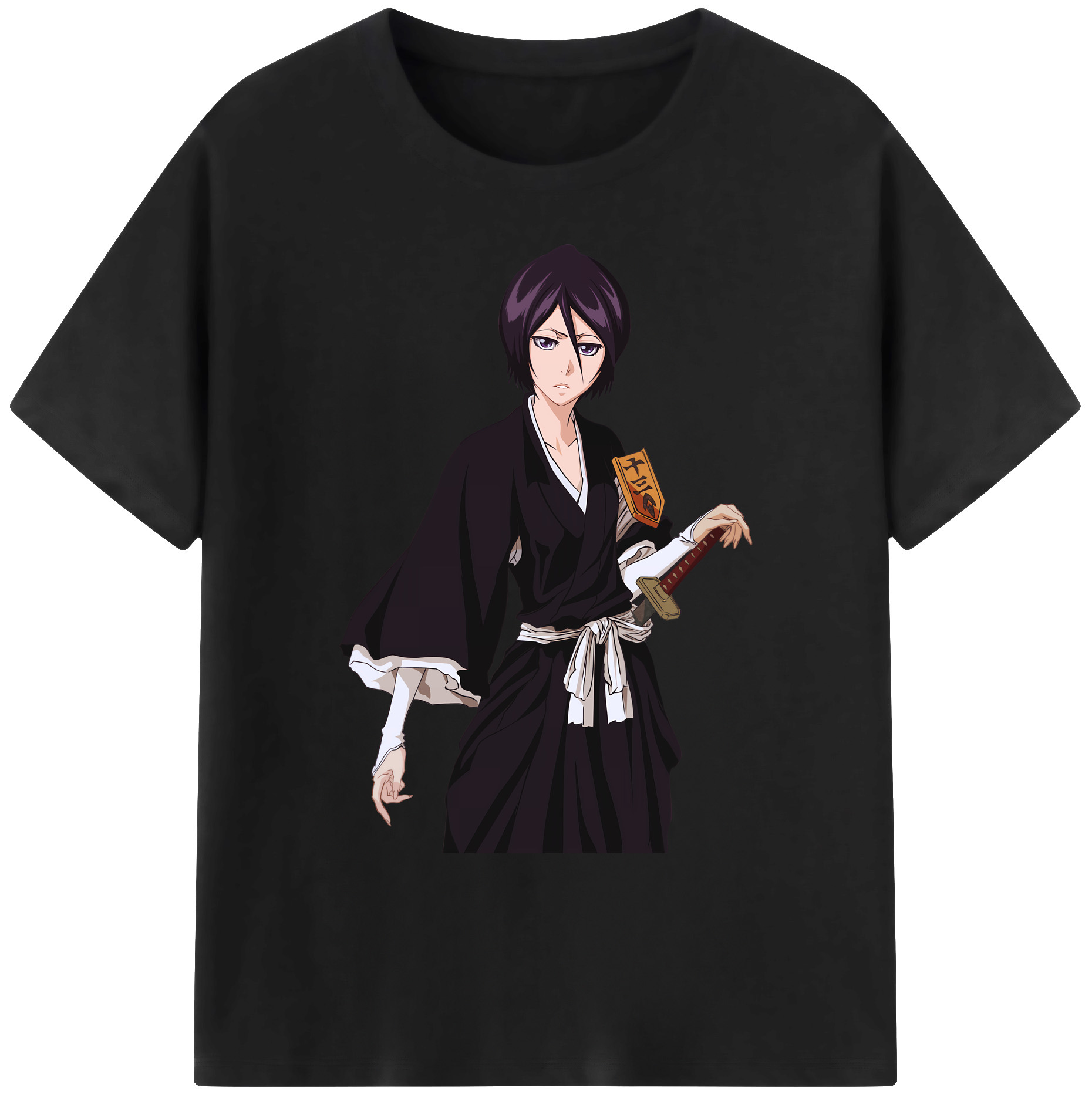 （画像用） ブリーチ 朽木ルキア BLEACH Kuchiki Rukia 綿100％ メンズ半袖Tシャツ｜肌触りやわらか＆通気性