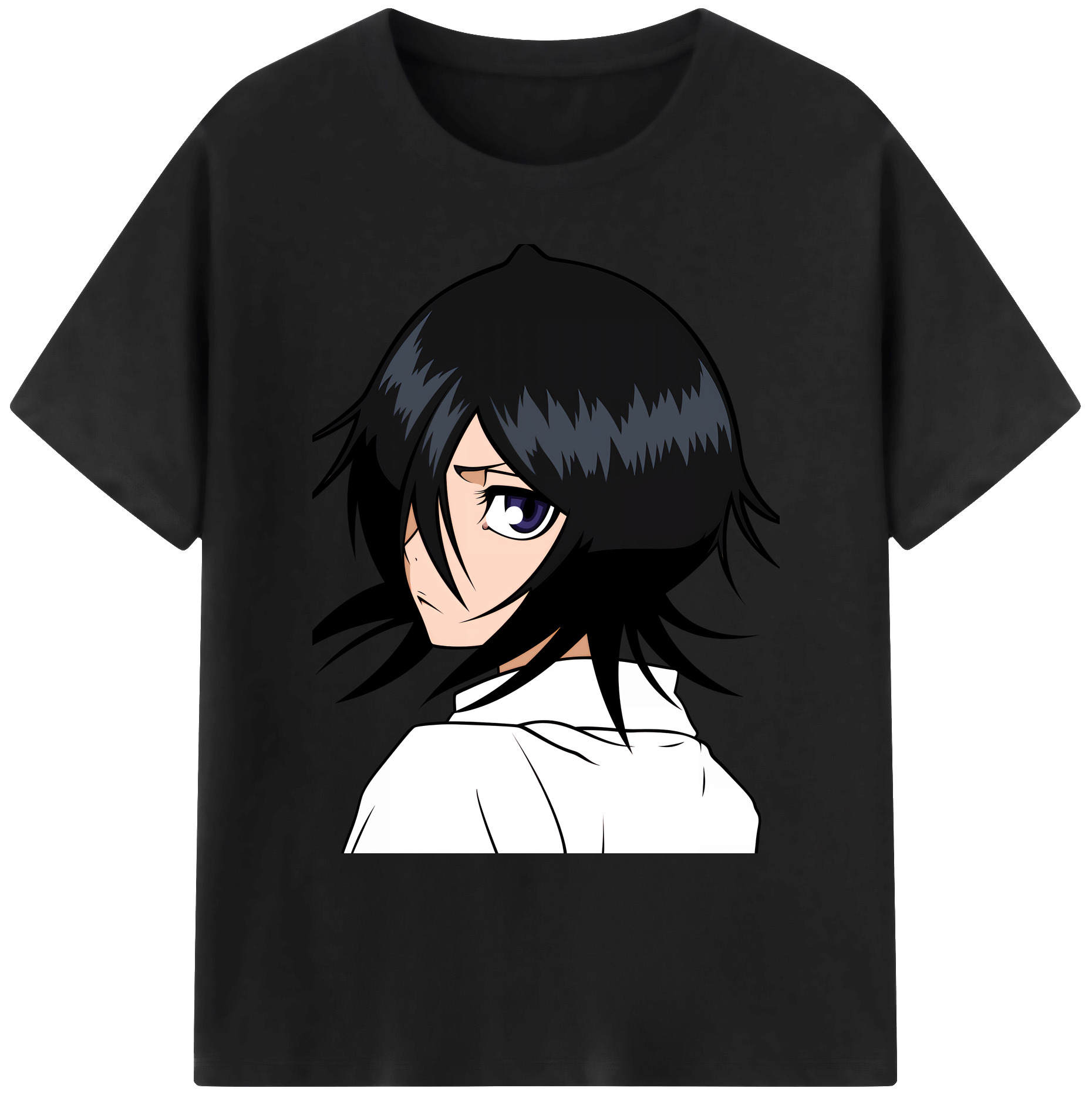 （画像用） ブリーチ 朽木ルキア BLEACH Kuchiki Rukia 綿100％ メンズ半袖Tシャツ｜肌触りやわらか＆通気性