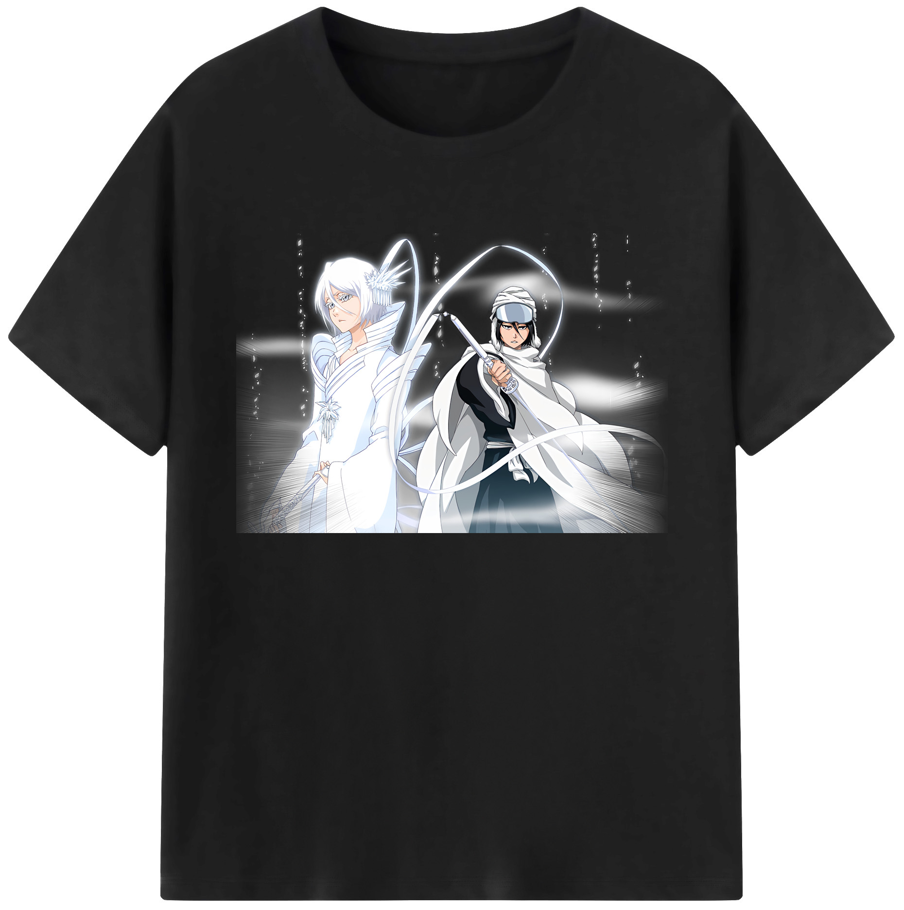 （画像用） ブリーチ 朽木ルキア BLEACH Kuchiki Rukia 綿100％ メンズ半袖Tシャツ｜肌触りやわらか＆通気性