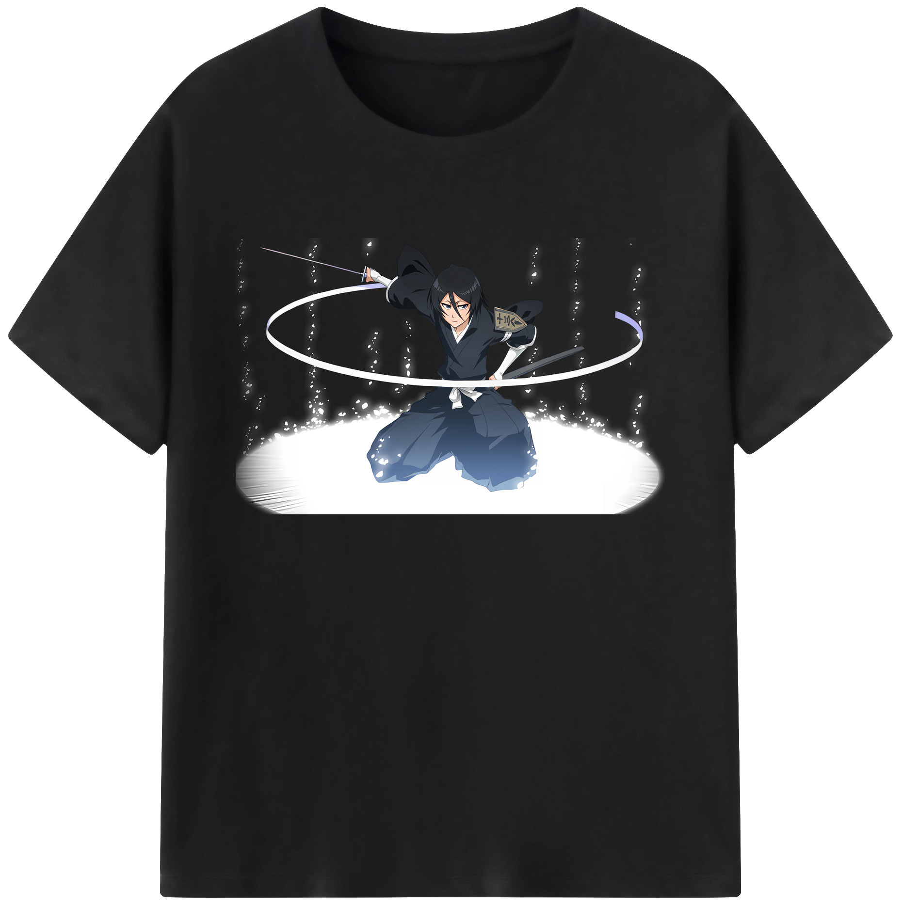 （画像用） ブリーチ 朽木ルキア BLEACH Kuchiki Rukia 綿100％ メンズ半袖Tシャツ｜肌触りやわらか＆通気性