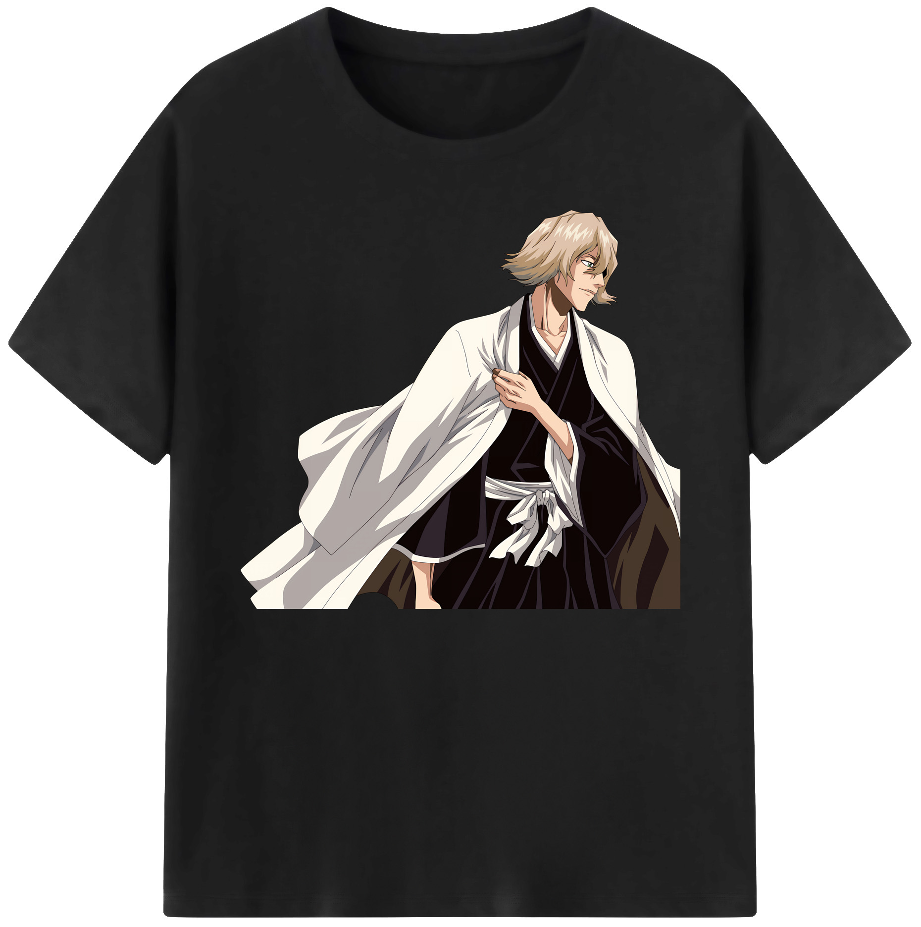 （画像用） "ブリーチ 浦原 喜助（うらはら きすけ） BLEACH Urahara Kisuke " 綿100％ メンズ半袖Tシャツ｜肌触りやわらか＆通気性