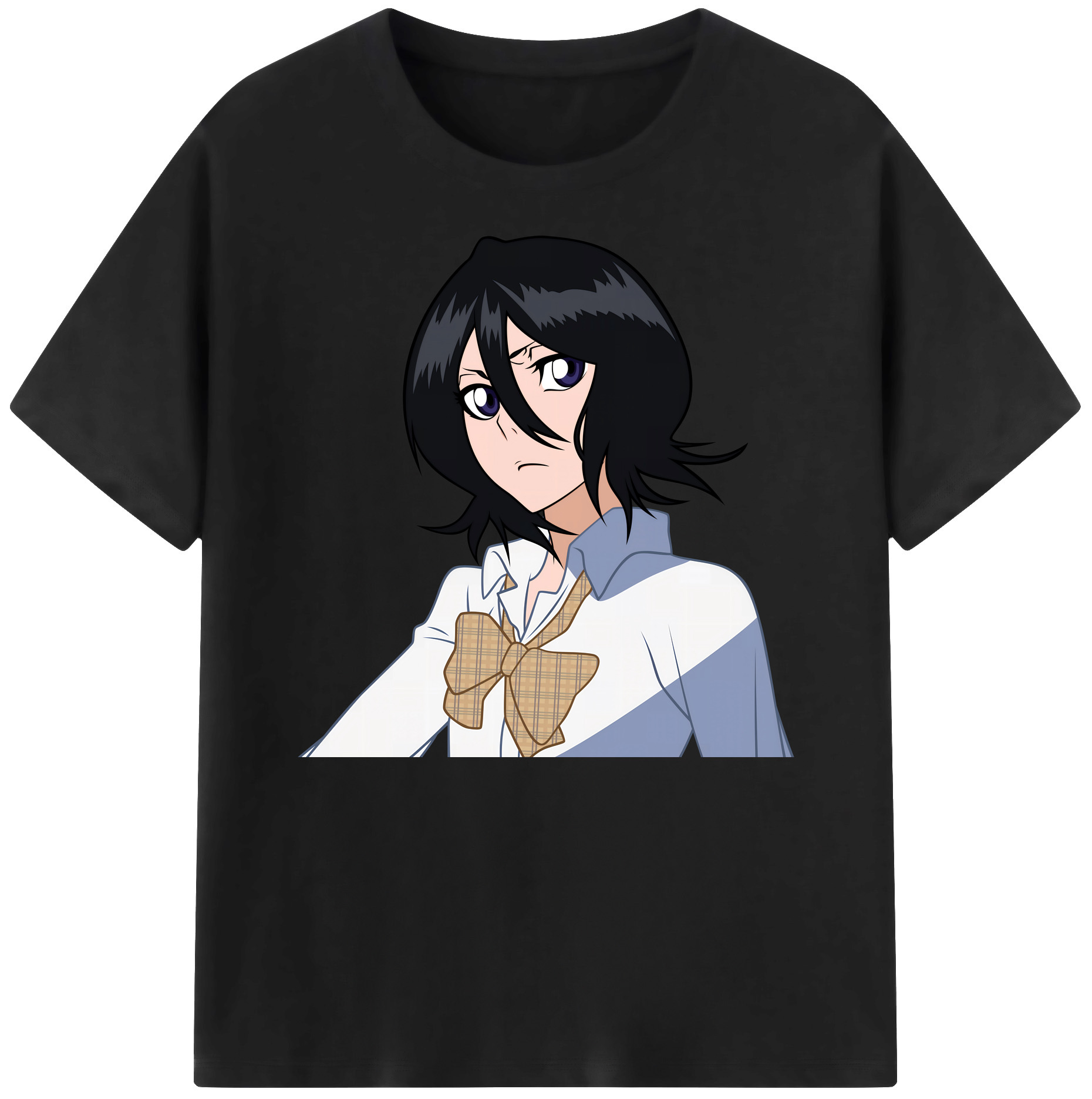（画像用） ブリーチ 朽木ルキア BLEACH Kuchiki Rukia 綿100％ メンズ半袖Tシャツ｜肌触りやわらか＆通気性