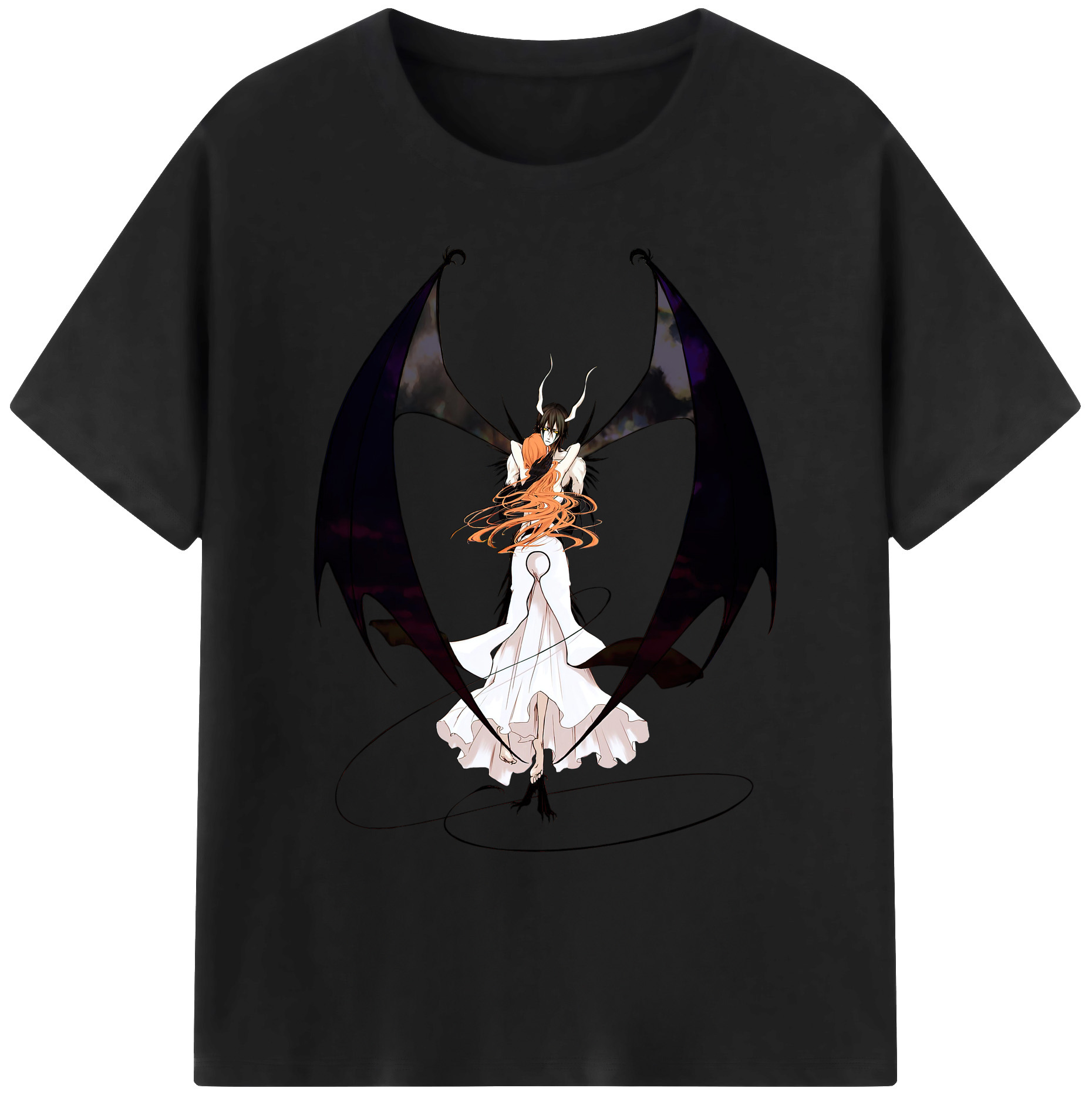 （画像用） ブリーチ ウルキオラ·シファー BLEACH Ulquiorra cifer 綿100％ メンズ半袖Tシャツ｜肌触りやわらか＆通気性