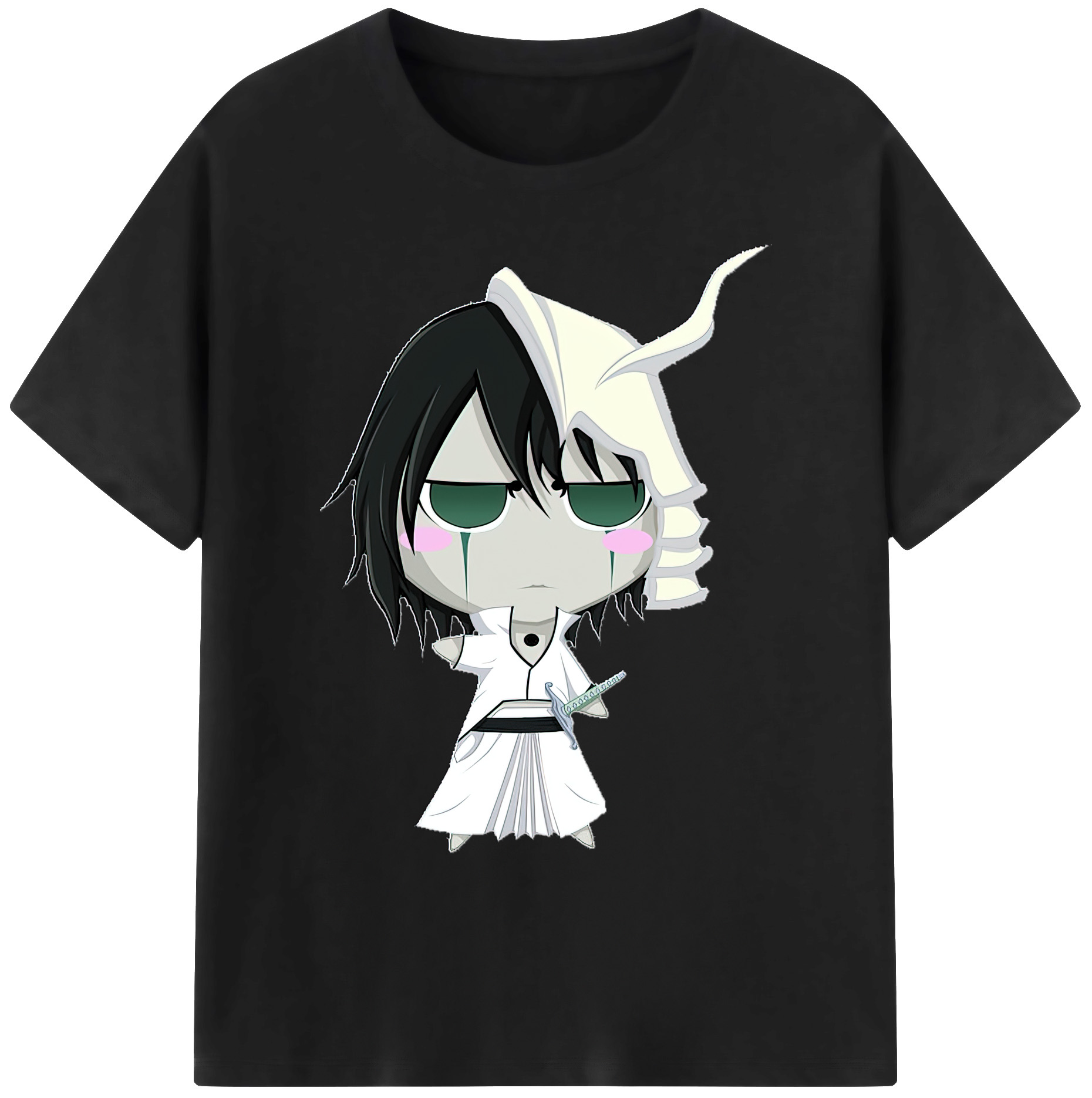 （画像用） ブリーチ ウルキオラ·シファー BLEACH Ulquiorra cifer 綿100％ メンズ半袖Tシャツ｜肌触りやわらか＆通気性