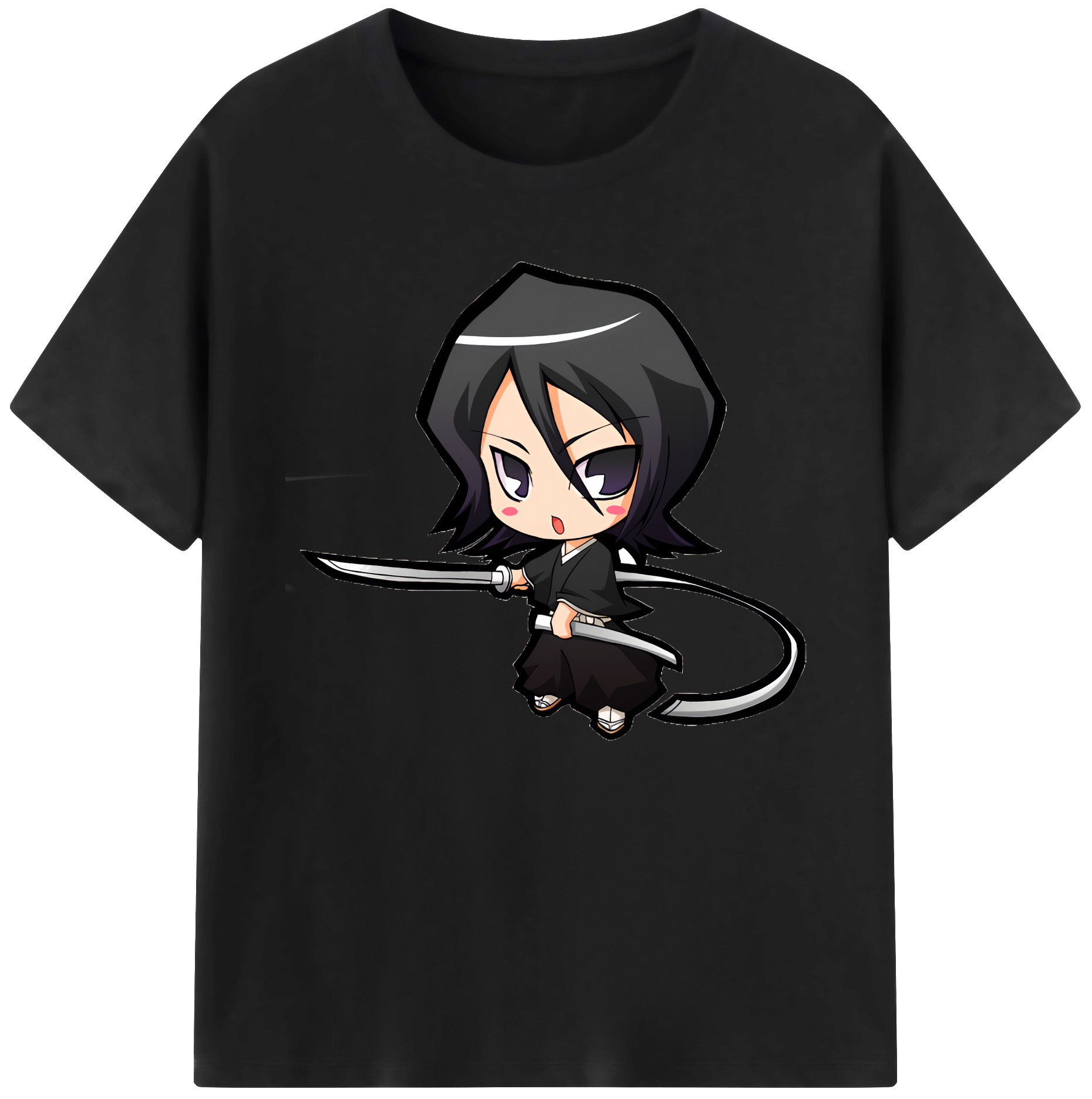 （画像用） ブリーチ 朽木ルキア BLEACH Kuchiki Rukia 綿100％ メンズ半袖Tシャツ｜肌触りやわらか＆通気性