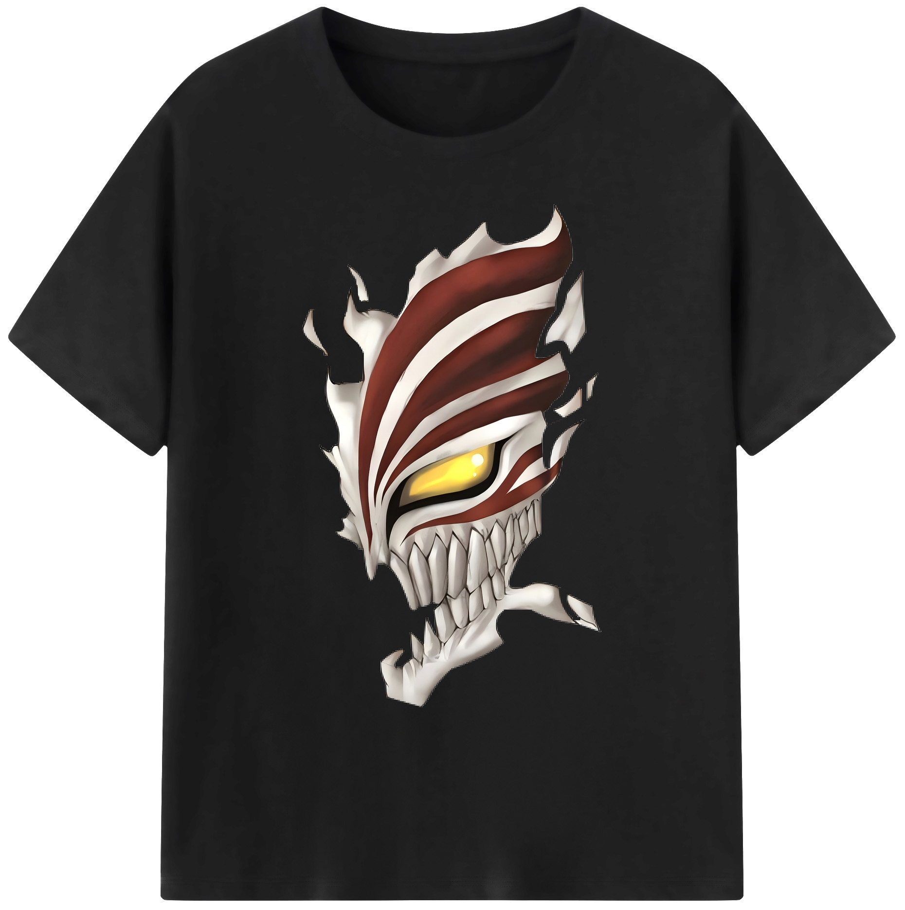 （画像用） ブリーチ 黒崎一護（くろさき いちご）BLEACH Kurosaki Ichigo 綿100％ メンズ半袖Tシャツ｜肌触りやわらか＆通気性