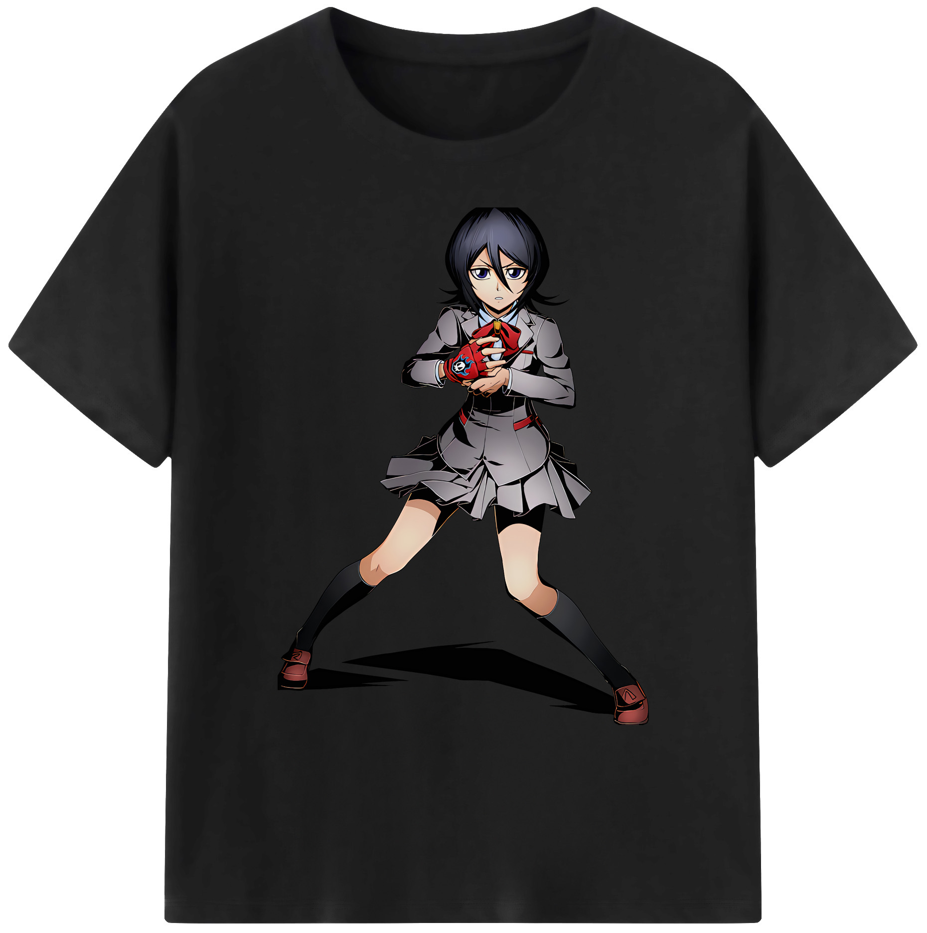 （画像用） ブリーチ 朽木ルキア BLEACH Kuchiki Rukia 綿100％ メンズ半袖Tシャツ｜肌触りやわらか＆通気性