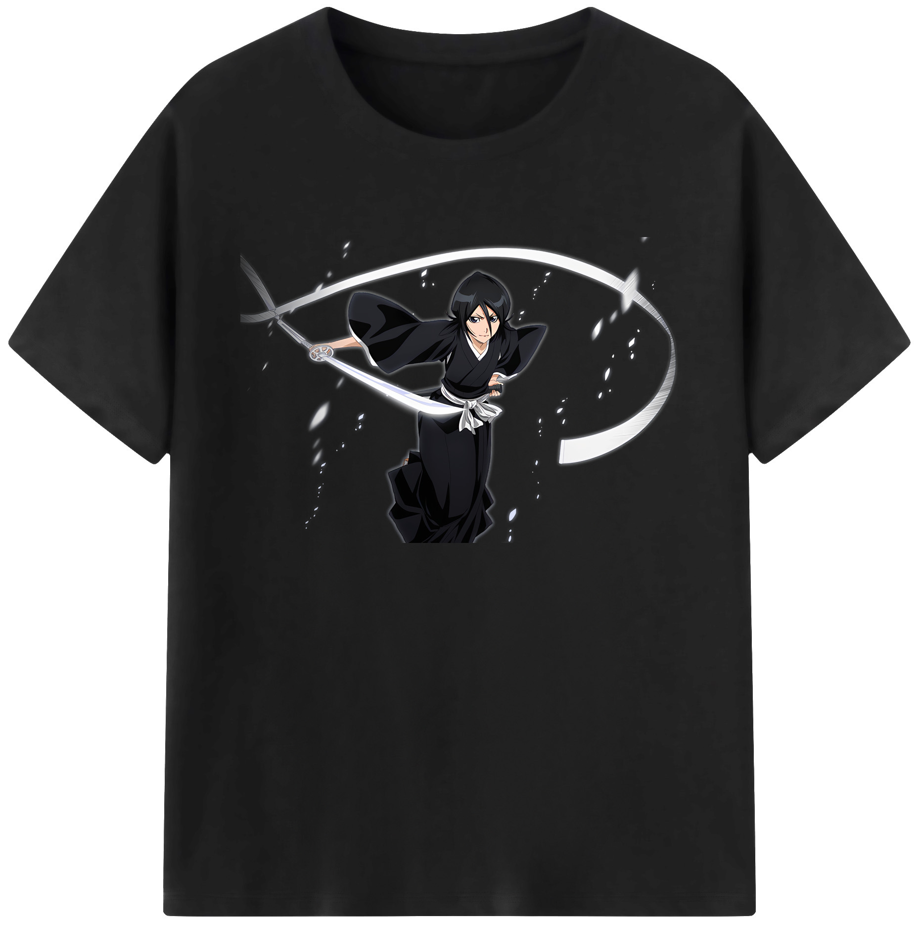 （画像用） ブリーチ 朽木ルキア BLEACH Kuchiki Rukia 綿100％ メンズ半袖Tシャツ｜肌触りやわらか＆通気性