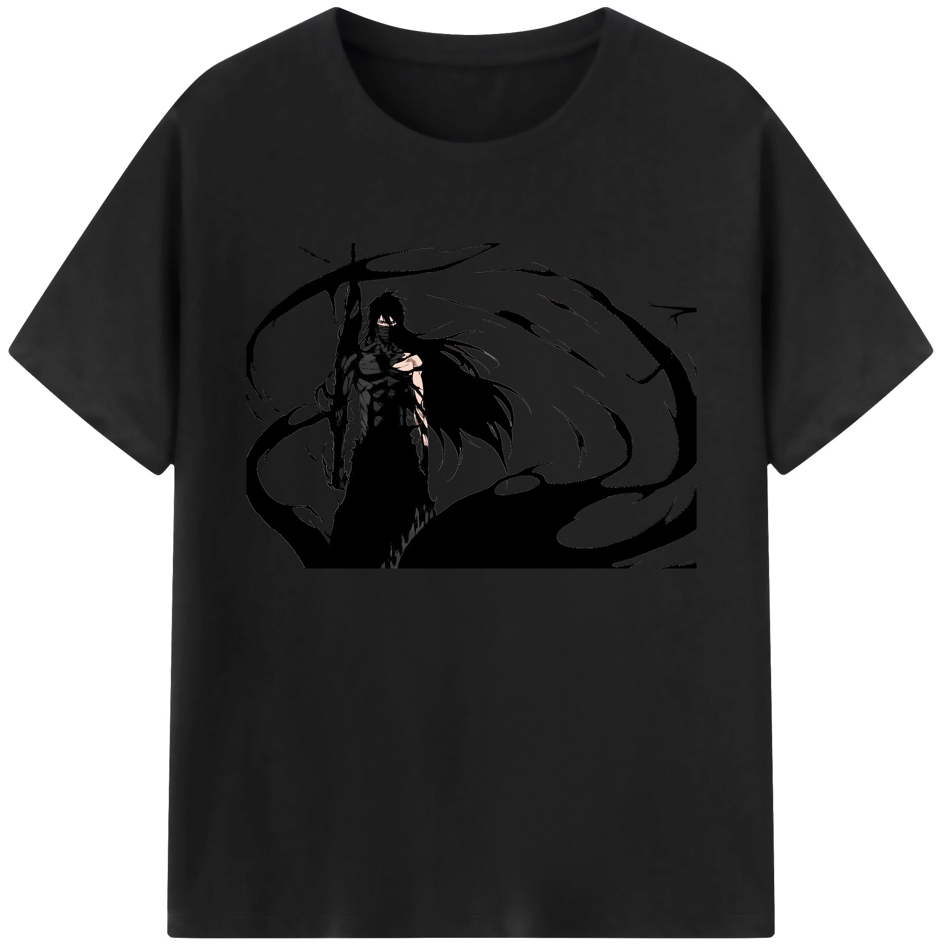 （画像用） ブリーチ 黒崎一護（くろさき いちご）BLEACH Kurosaki Ichigo 綿100％ メンズ半袖Tシャツ｜肌触りやわらか＆通気性