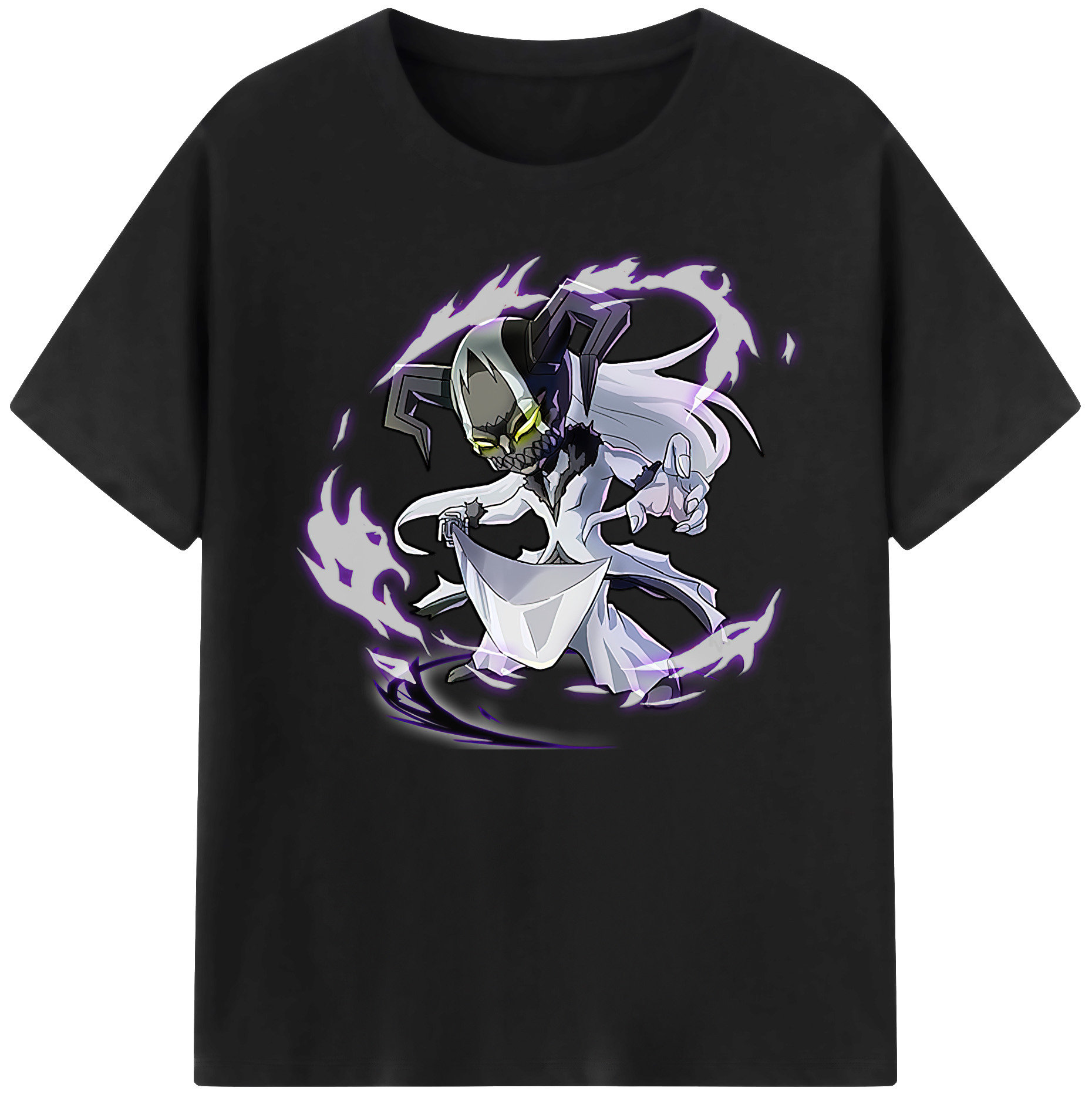 （画像用） ブリーチ 黒崎一護（くろさき いちご）BLEACH Kurosaki Ichigo 綿100％ メンズ半袖Tシャツ｜肌触りやわらか＆通気性