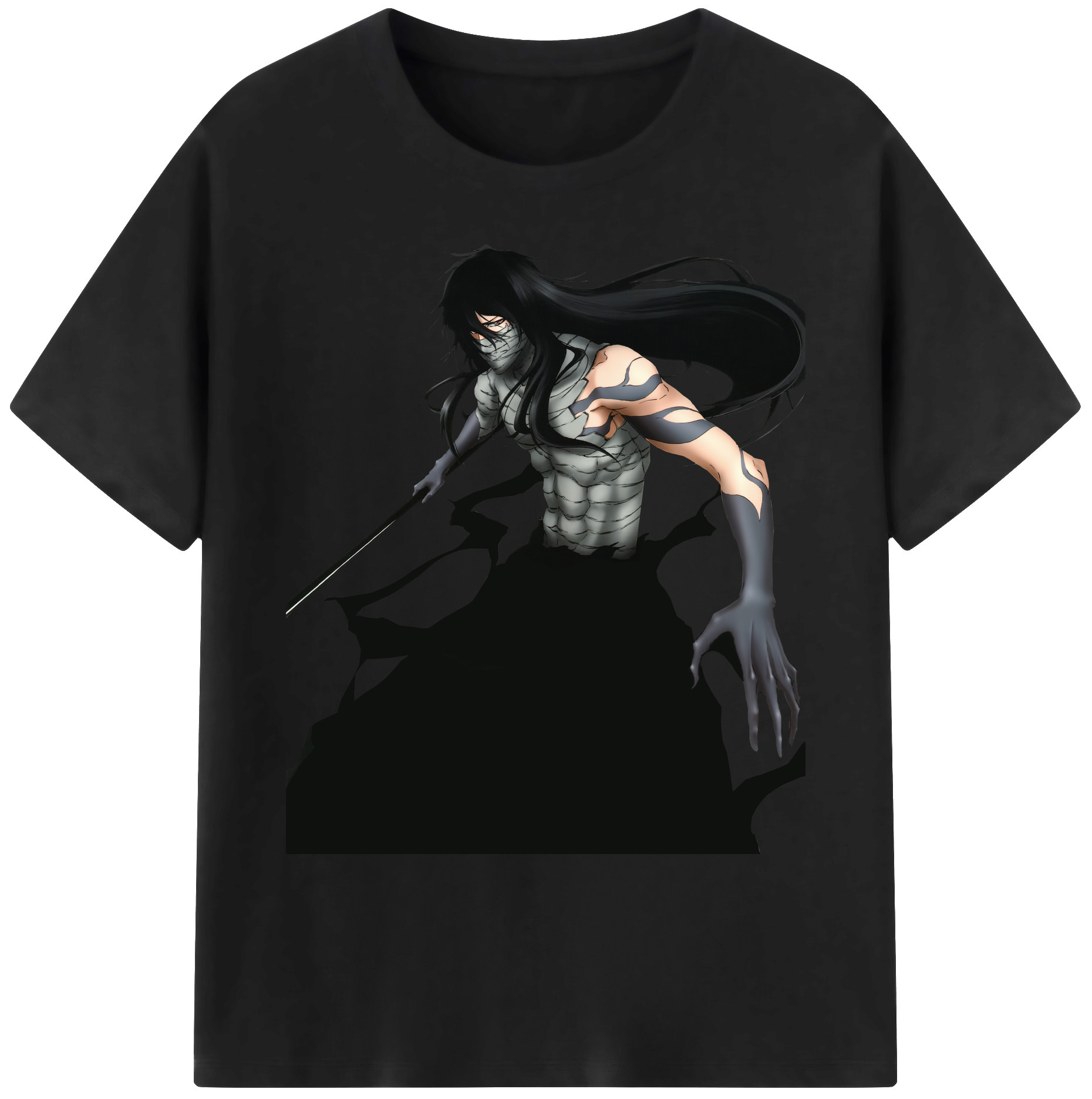 （画像用） ブリーチ 黒崎一護（くろさき いちご）BLEACH Kurosaki Ichigo 綿100％ メンズ半袖Tシャツ｜肌触りやわらか＆通気性