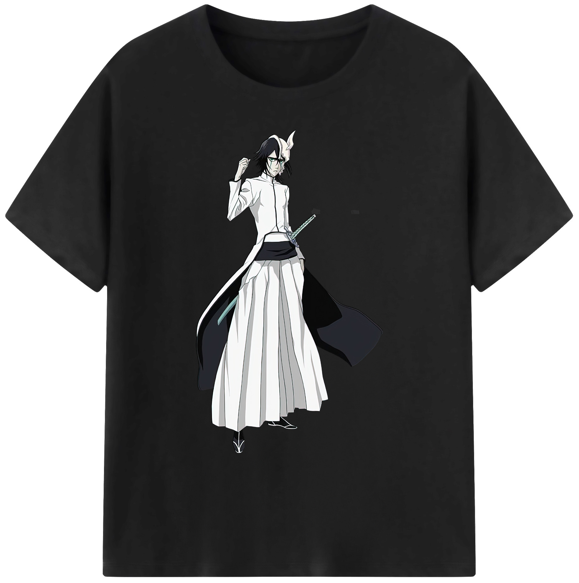 （画像用） ブリーチ ウルキオラ·シファー BLEACH Ulquiorra cifer 綿100％ メンズ半袖Tシャツ｜肌触りやわらか＆通気性