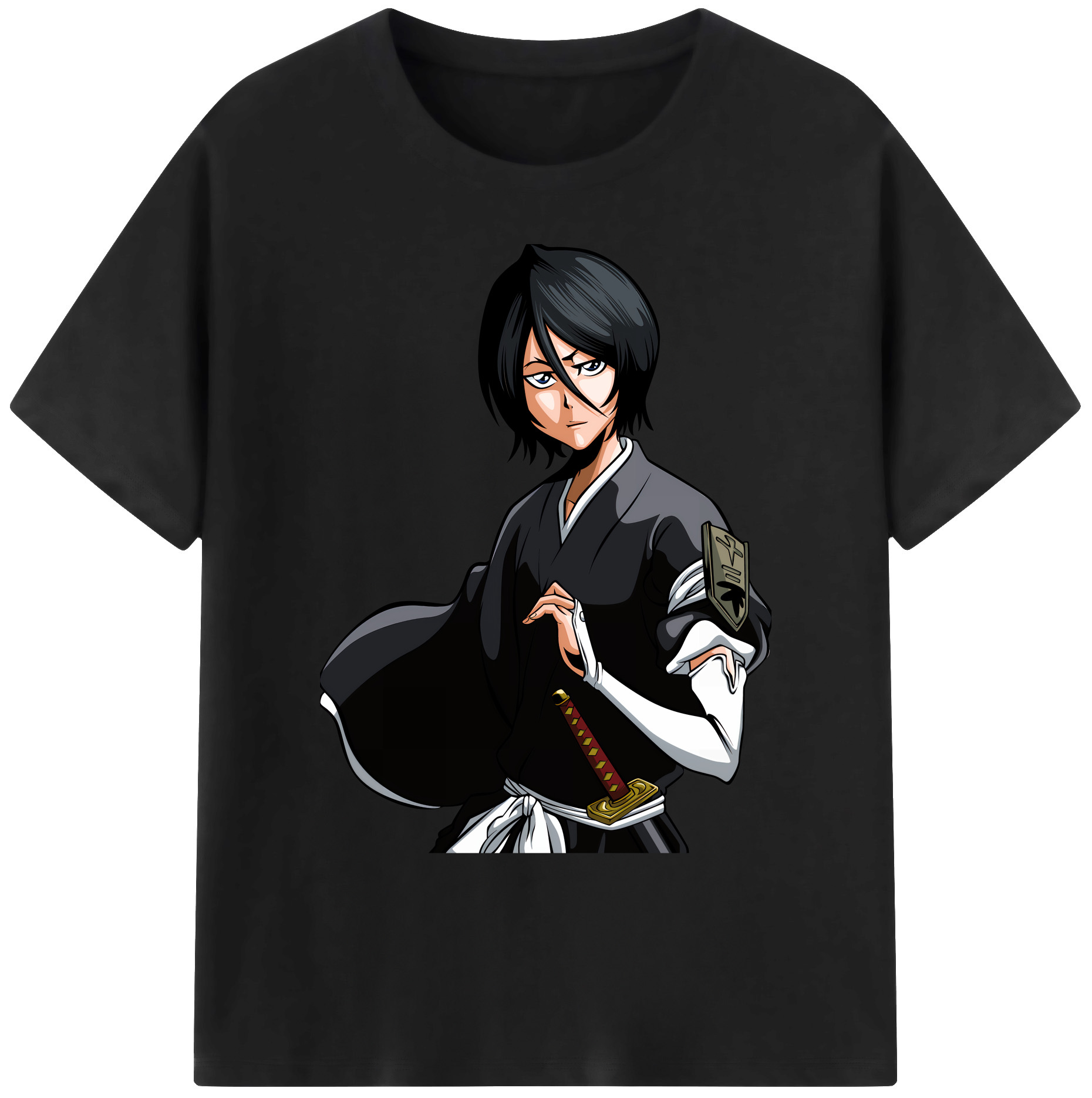 （画像用） ブリーチ 朽木ルキア BLEACH Kuchiki Rukia 綿100％ メンズ半袖Tシャツ｜肌触りやわらか＆通気性