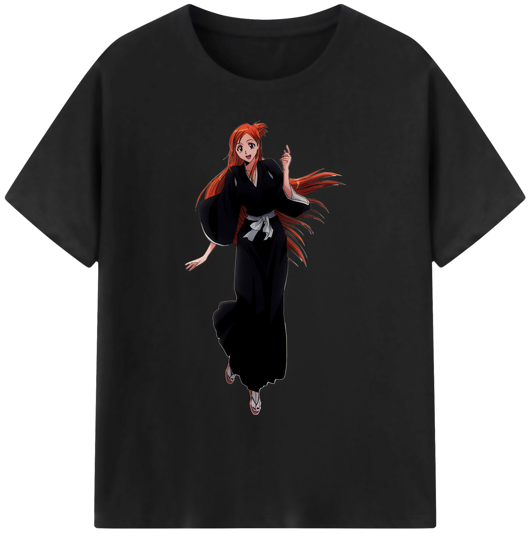 （画像用） ブリーチ 井上織姫（いのうえおりひめ） BLEACH Inoue Orihime 綿100％ メンズ半袖Tシャツ｜肌触りやわらか＆通気性