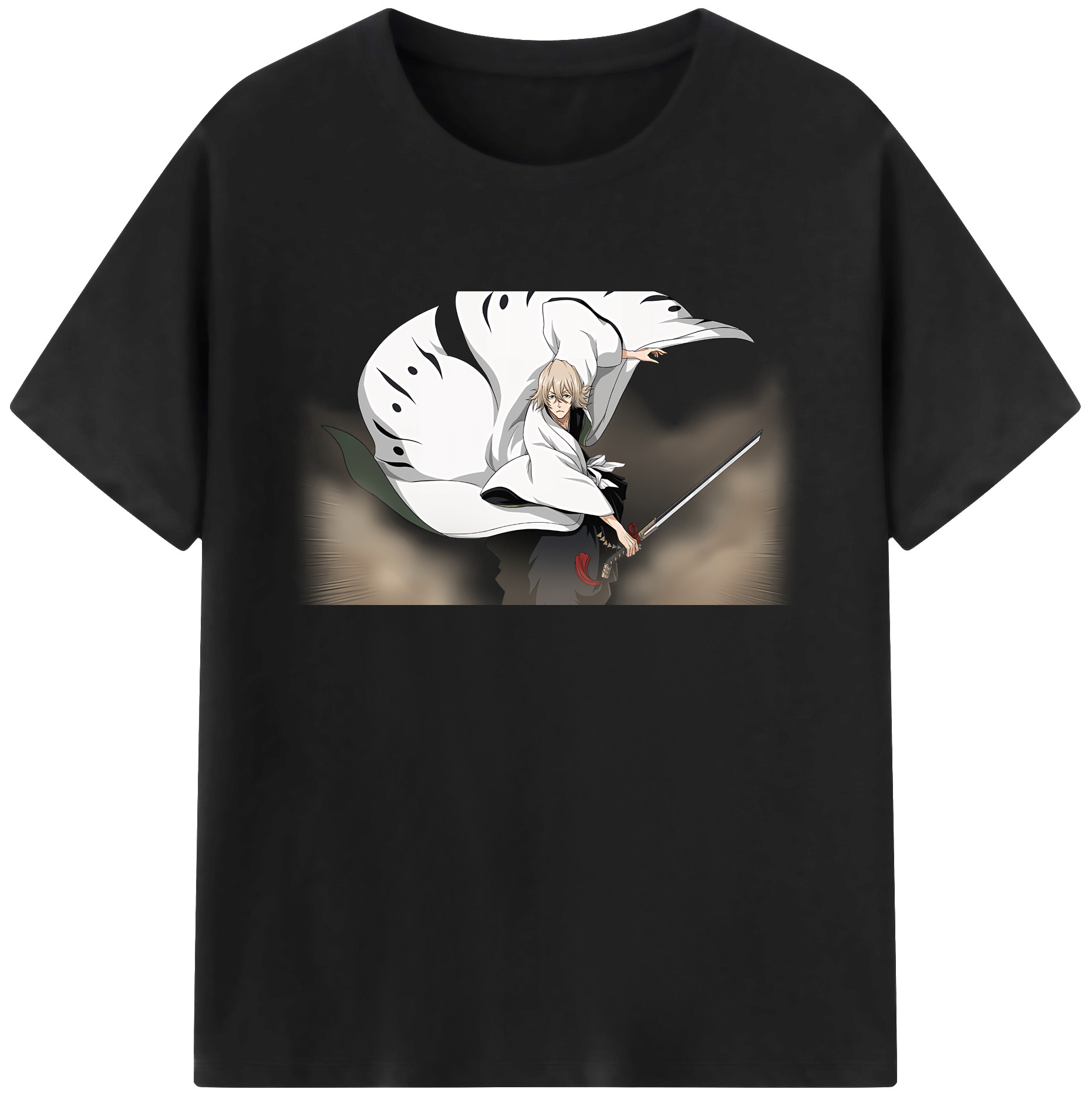 （画像用） "ブリーチ 浦原 喜助（うらはら きすけ） BLEACH Urahara Kisuke " 綿100％ メンズ半袖Tシャツ｜肌触りやわらか＆通気性