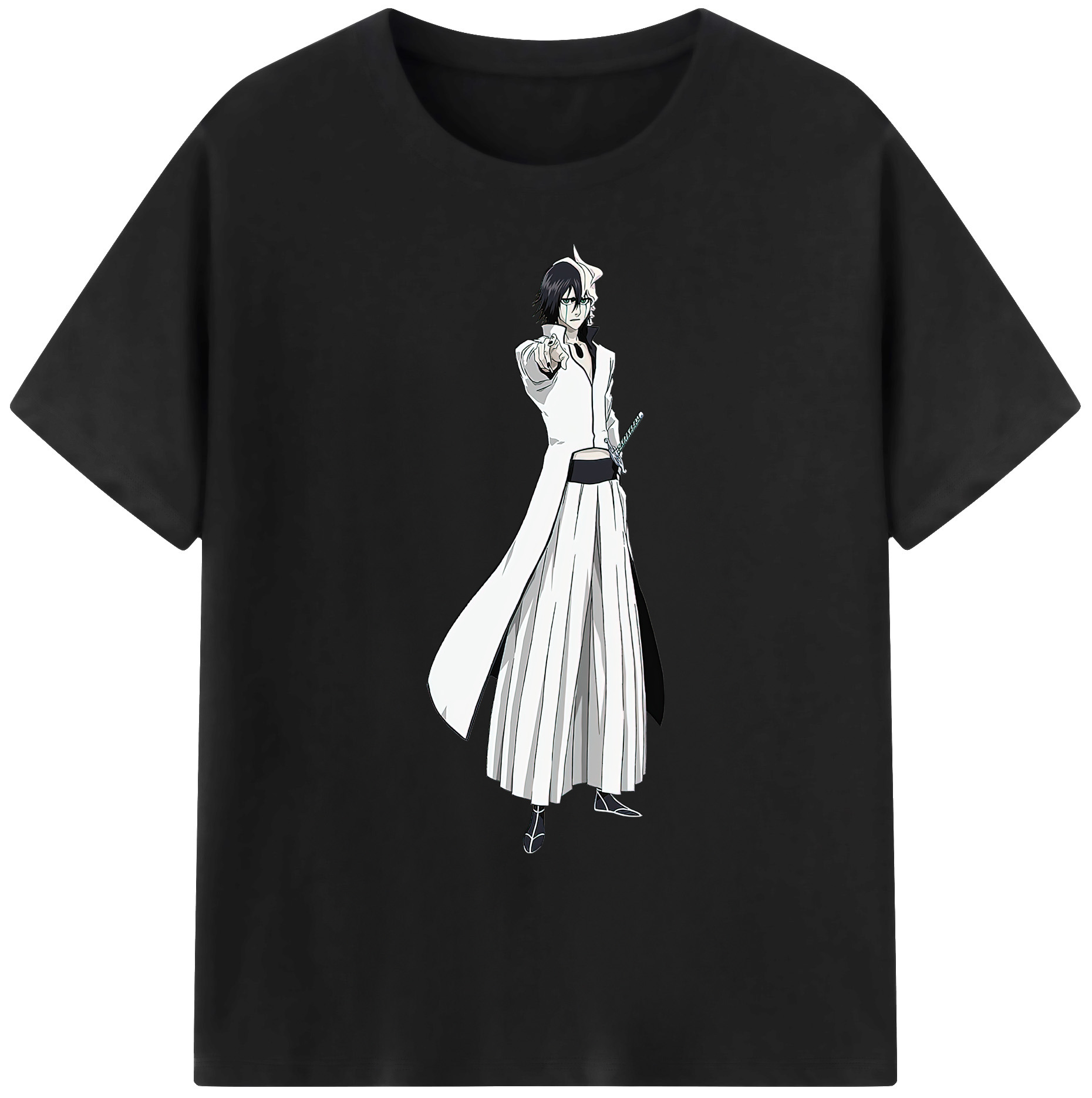 （画像用） ブリーチ ウルキオラ·シファー BLEACH Ulquiorra cifer 綿100％ メンズ半袖Tシャツ｜肌触りやわらか＆通気性