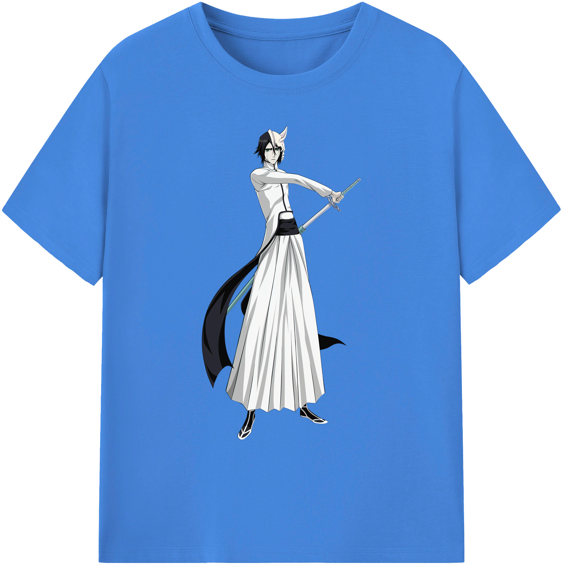 （画像用） ブリーチ ウルキオラ·シファー BLEACH Ulquiorra cifer 綿100％ メンズ半袖Tシャツ｜肌触りやわらか＆通気性