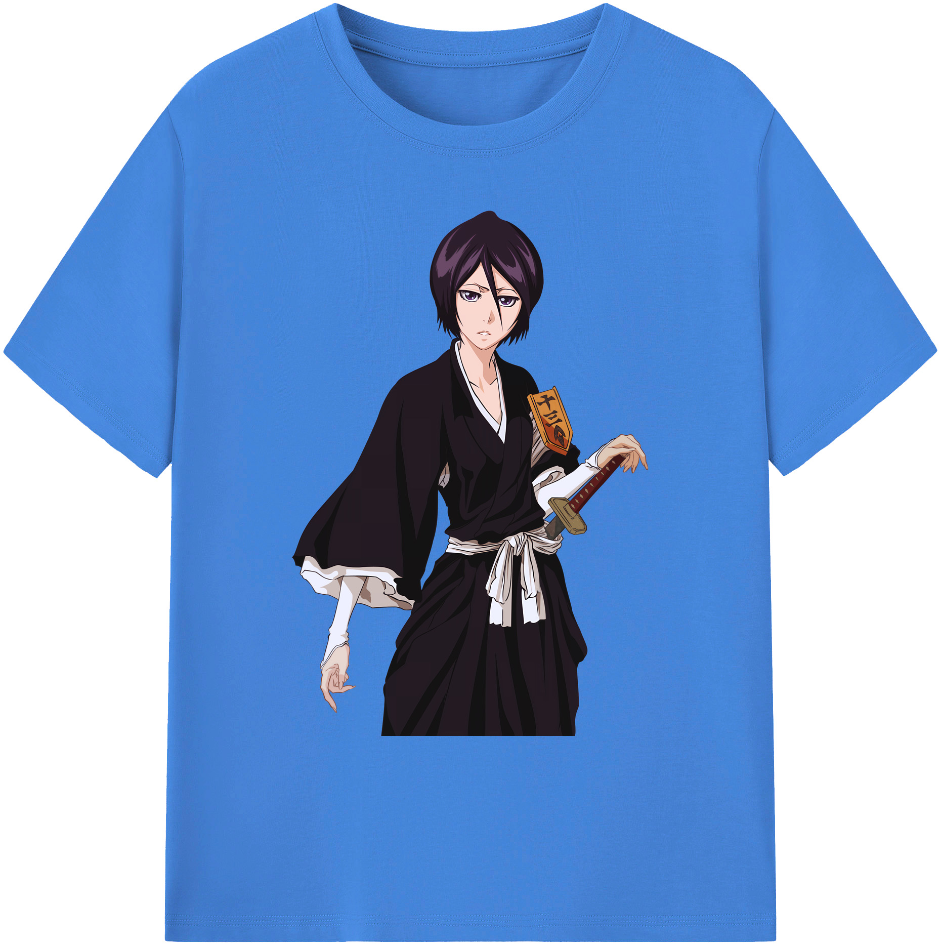 （画像用） ブリーチ 朽木ルキア BLEACH Kuchiki Rukia 綿100％ メンズ半袖Tシャツ｜肌触りやわらか＆通気性