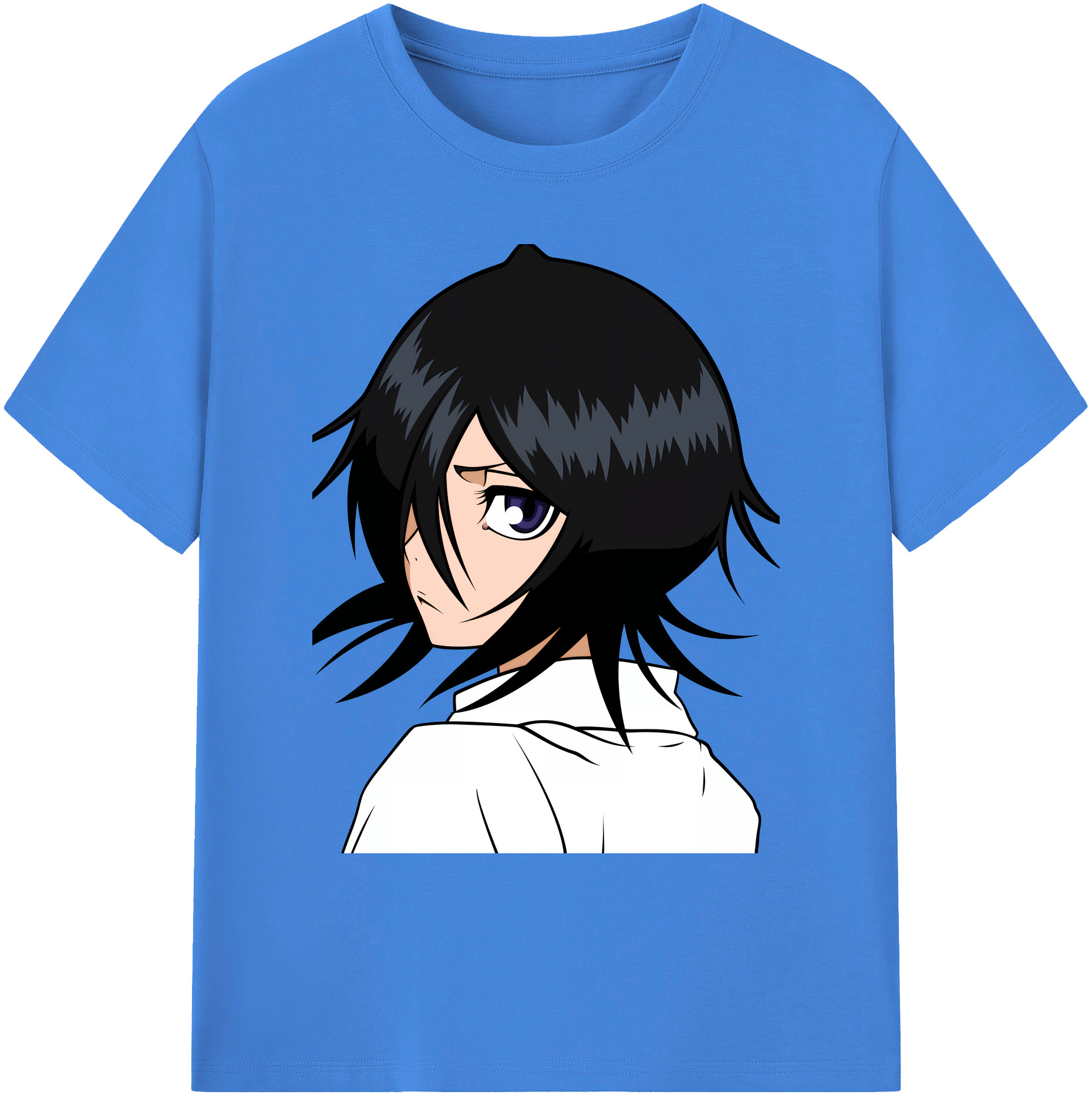 （画像用） ブリーチ 朽木ルキア BLEACH Kuchiki Rukia 綿100％ メンズ半袖Tシャツ｜肌触りやわらか＆通気性