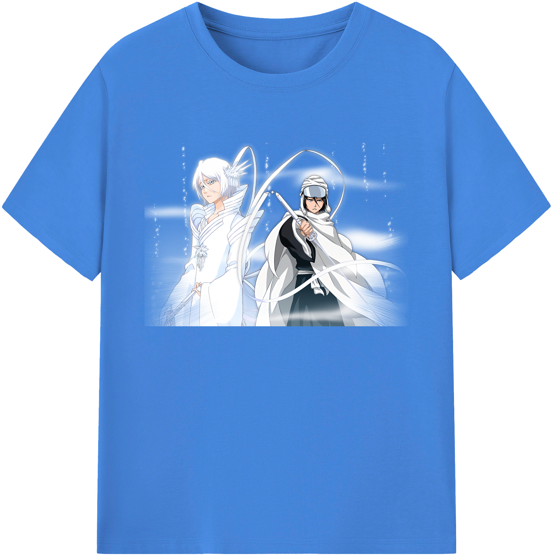 （画像用） ブリーチ 朽木ルキア BLEACH Kuchiki Rukia 綿100％ メンズ半袖Tシャツ｜肌触りやわらか＆通気性