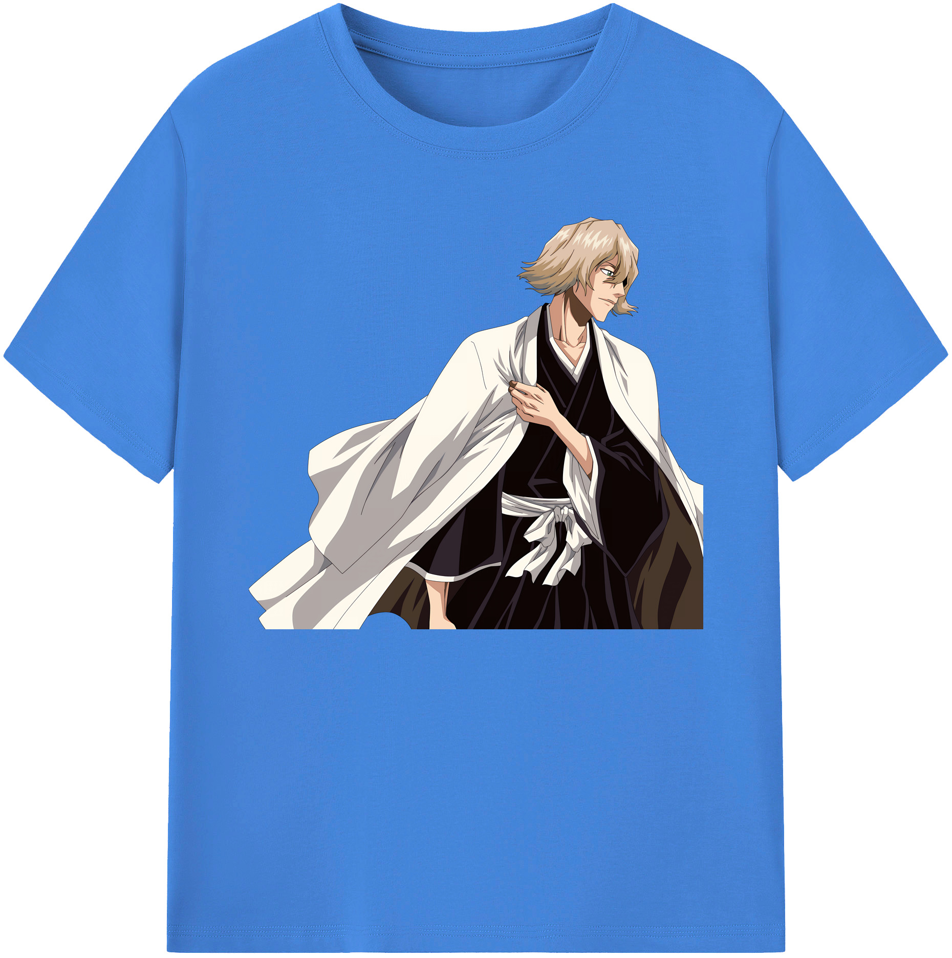 （画像用） "ブリーチ 浦原 喜助（うらはら きすけ） BLEACH Urahara Kisuke " 綿100％ メンズ半袖Tシャツ｜肌触りやわらか＆通気性