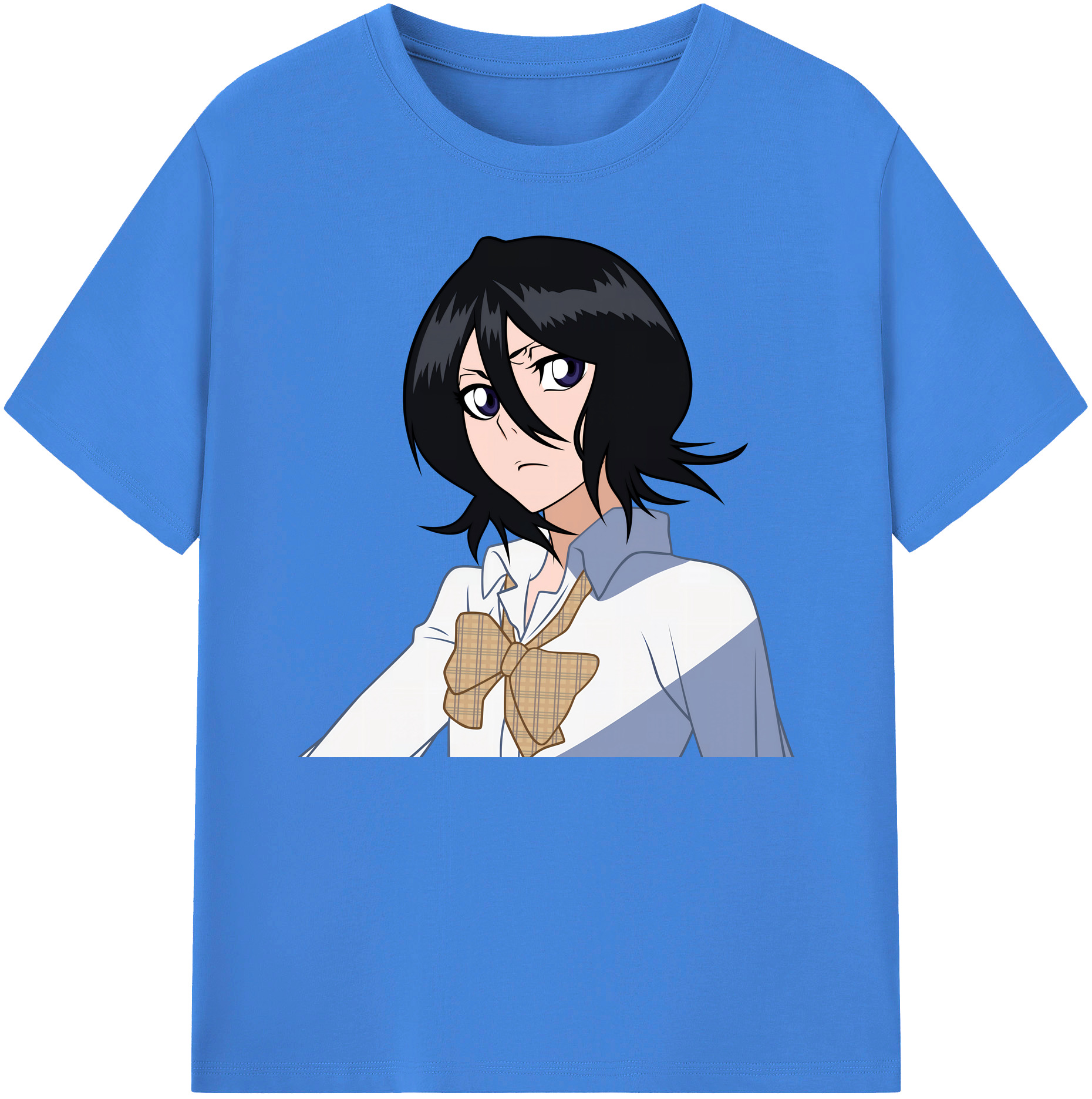 （画像用） ブリーチ 朽木ルキア BLEACH Kuchiki Rukia 綿100％ メンズ半袖Tシャツ｜肌触りやわらか＆通気性