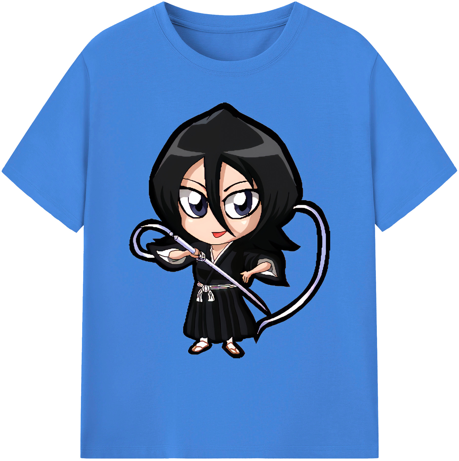 （画像用） ブリーチ 朽木ルキア BLEACH Kuchiki Rukia 綿100％ メンズ半袖Tシャツ｜肌触りやわらか＆通気性