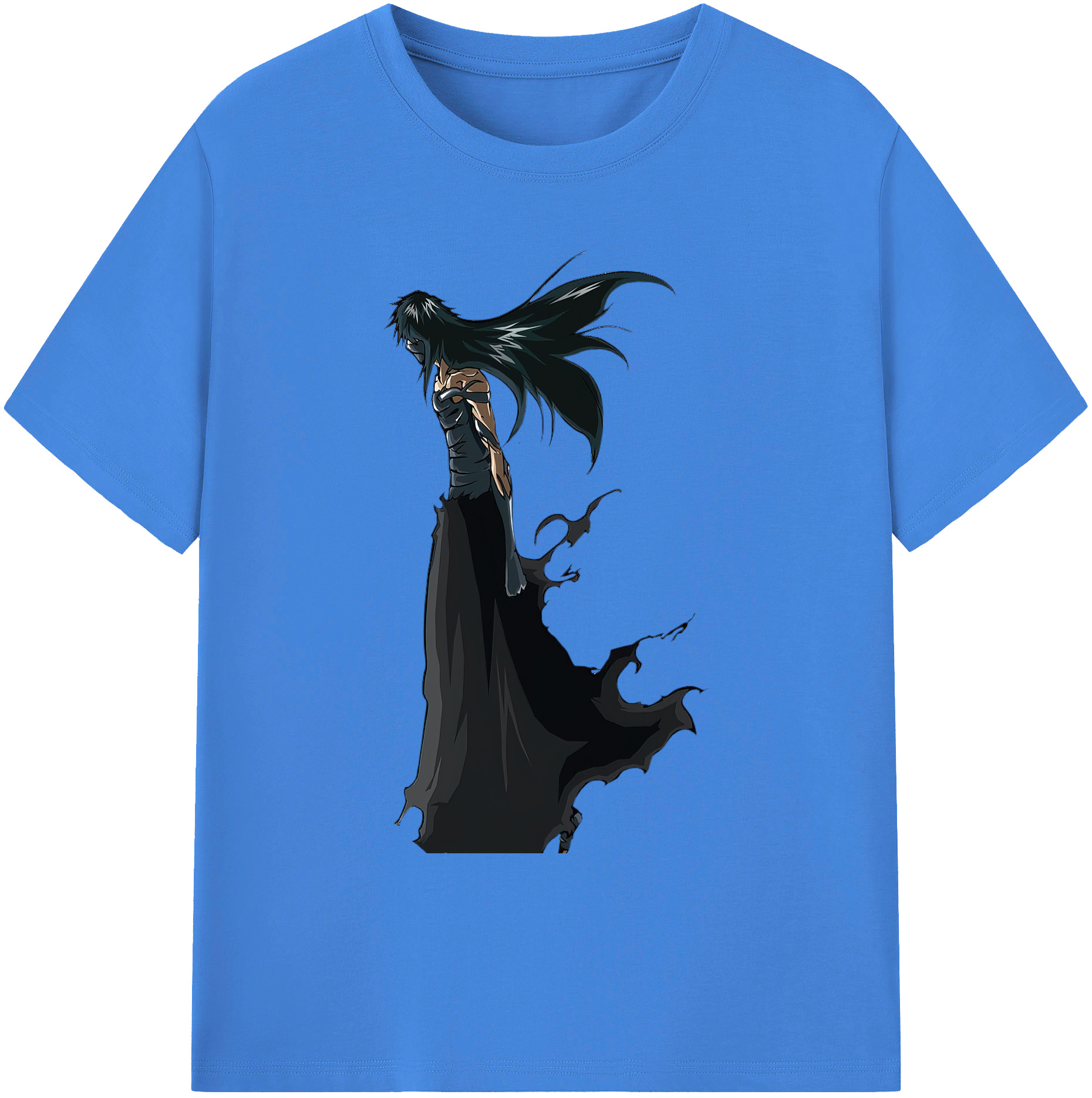 （画像用） ブリーチ 黒崎一護（くろさき いちご）BLEACH Kurosaki Ichigo 綿100％ メンズ半袖Tシャツ｜肌触りやわらか＆通気性